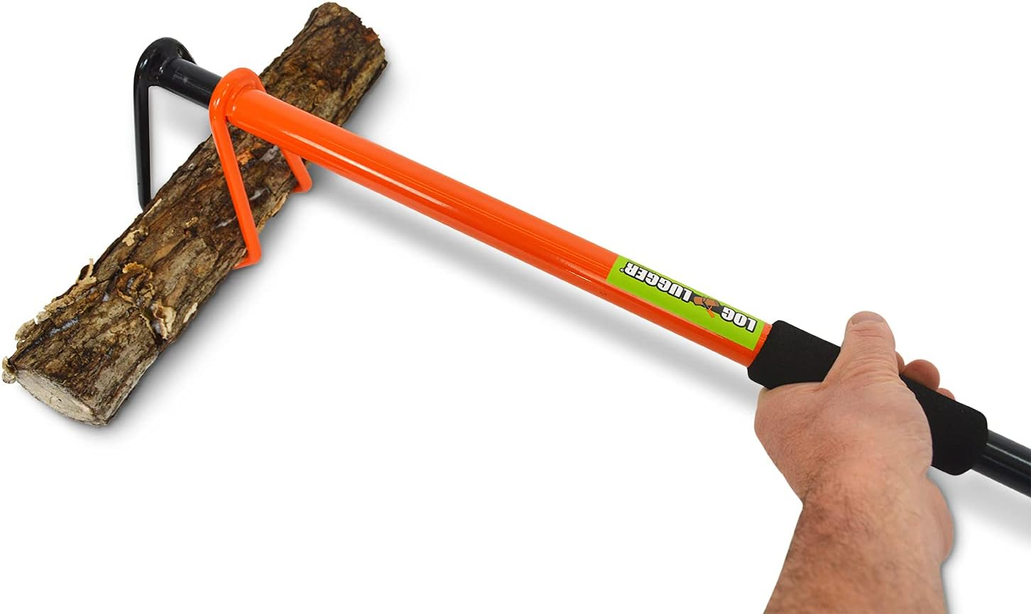 Firebuggz Fireplace Tools - 32" Original Log Lugger Mini Campfire Wood Placement Tool, Heavy Duty Metal Wood Turner and Grabber, Campfire Accessories, Log Grabber Fire Tongs for Fire Pit, Made in USA image number 3