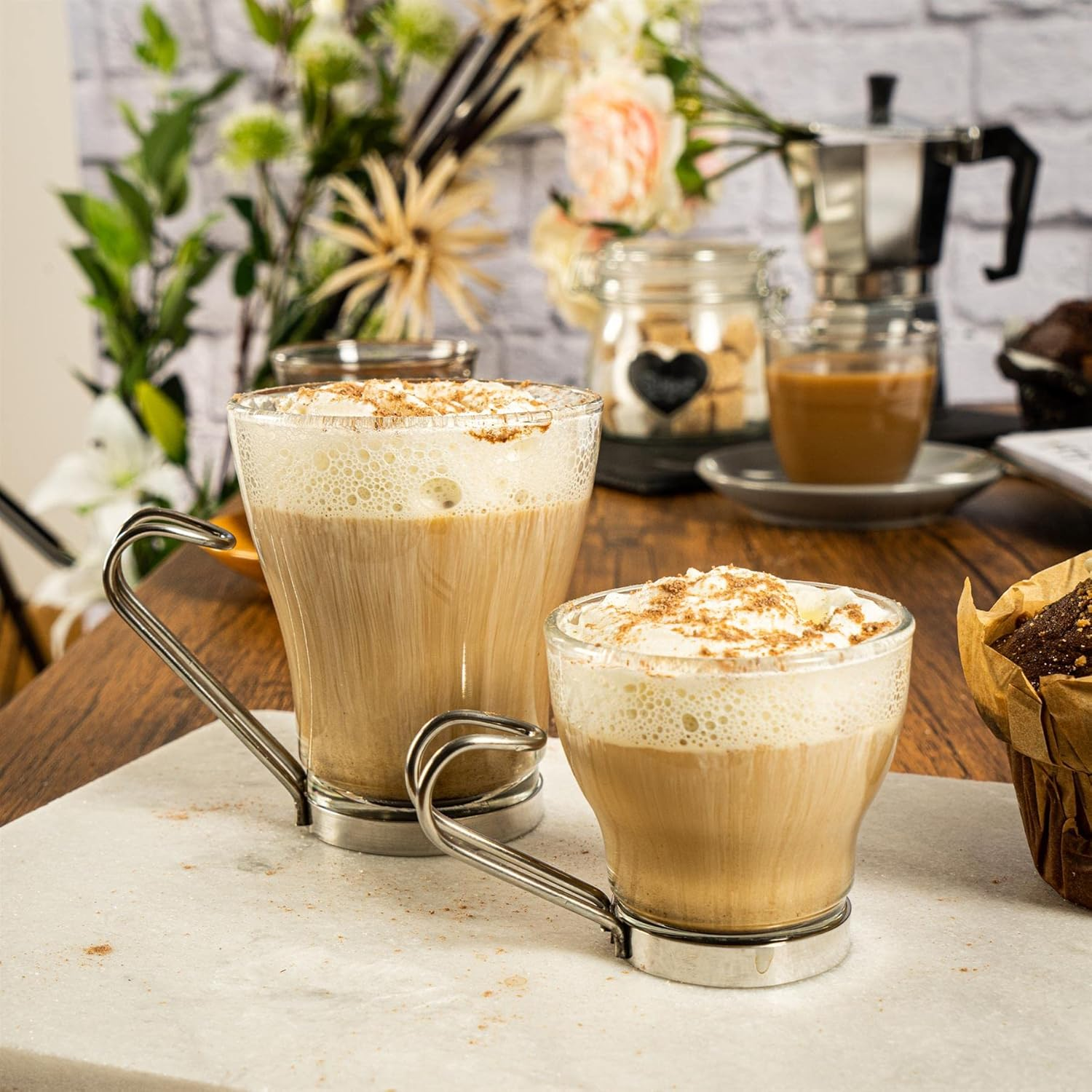 Bormioli Rocco ROS1702 Glass Oslo Cappuccino 1.21880 (Pack of 6) image number 5