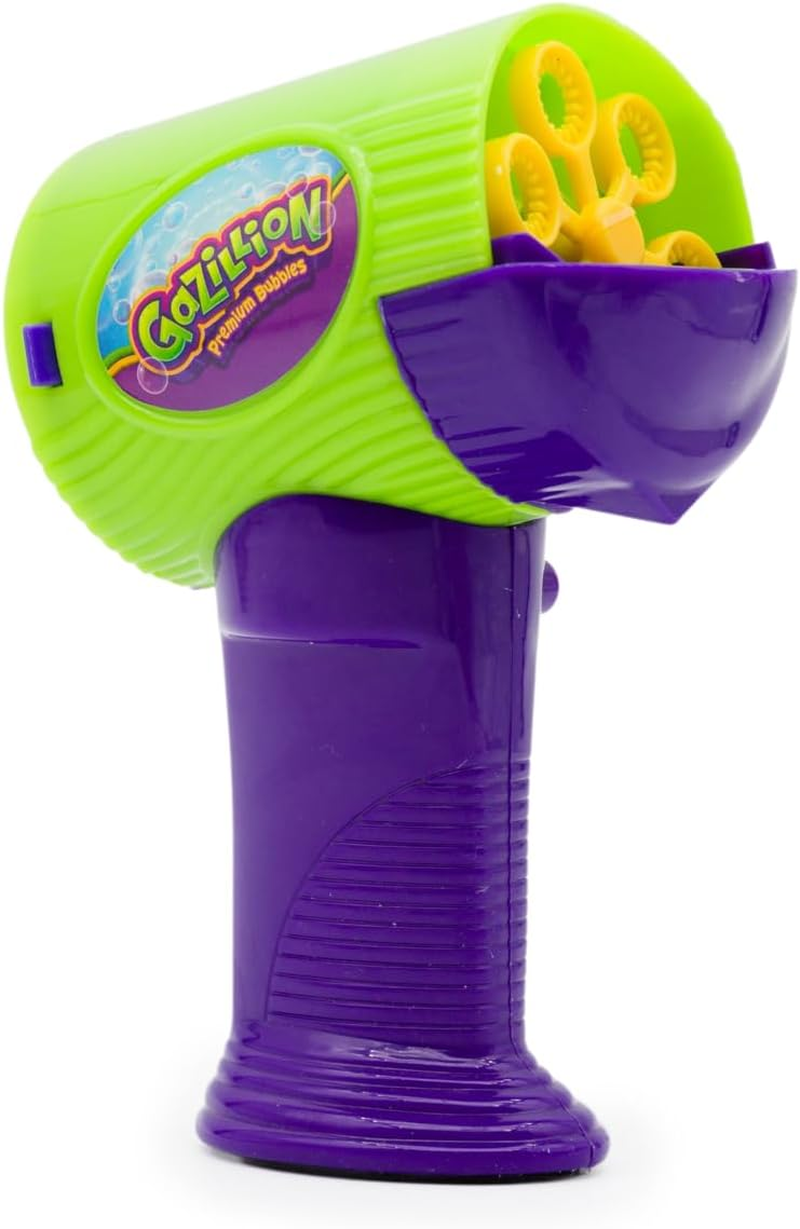 Gazillion Mini Hurricane Bubble Blower &ndash; Handheld 2-In-1 Bubble Machine with Spill-Proof Tray, 4 Oz Non-Toxic Solution, Battery Powered, Kids Ages 3 + image number 3