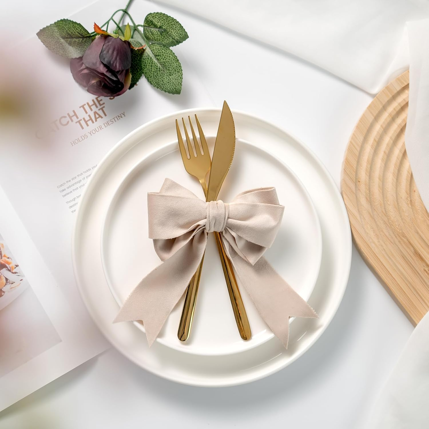 CHUQING Ribbons Red Velvet Gift Ribbons Wide Velvet Ribbon for Sewing Bow Decorative Ribbon 1.5 Inch X 10 Yards image number 4