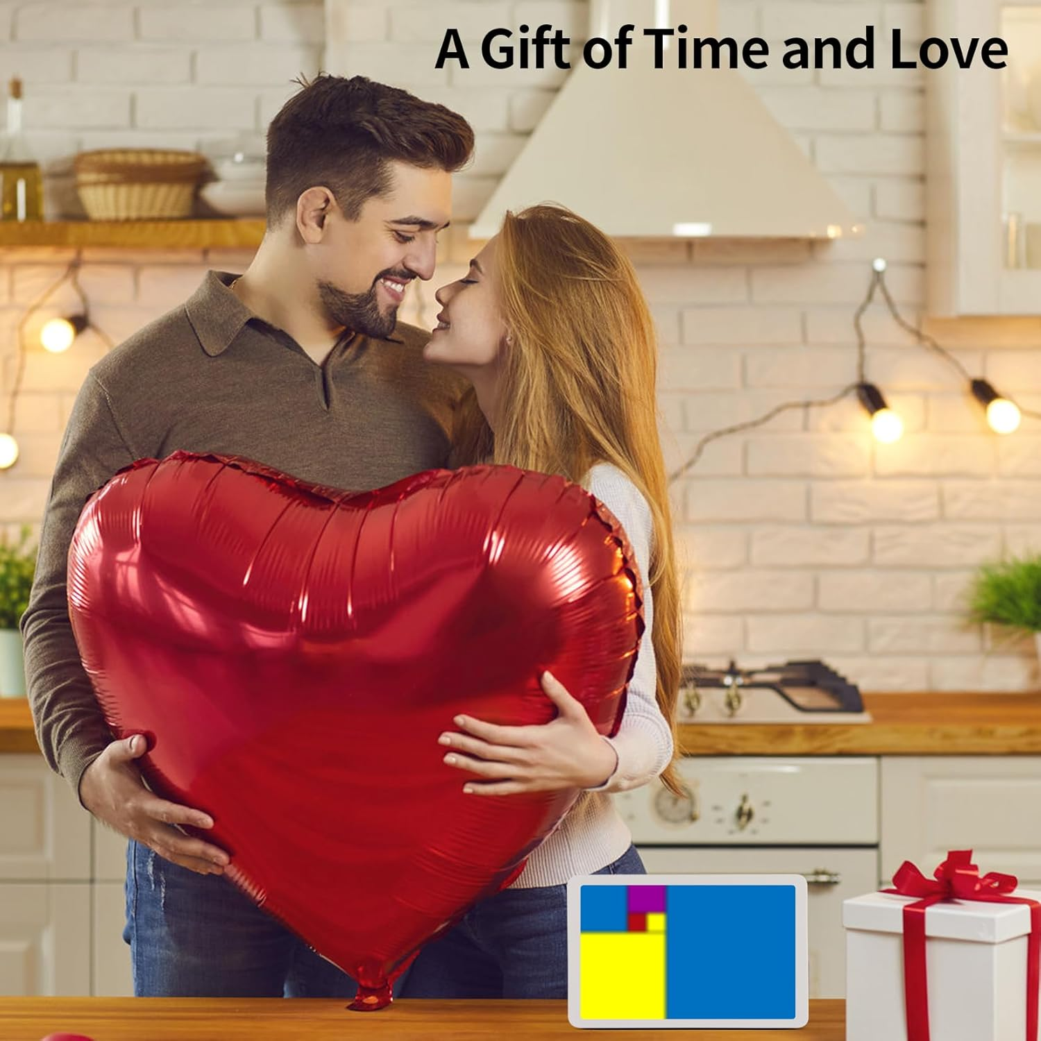 Fibonacci Math Desk Clock - Dynamic Color Display Timepiece with Bluetooth Sync, Dimmable LED Home Office Decor, Educational STEM Adults & Math Enthusiasts image number 5