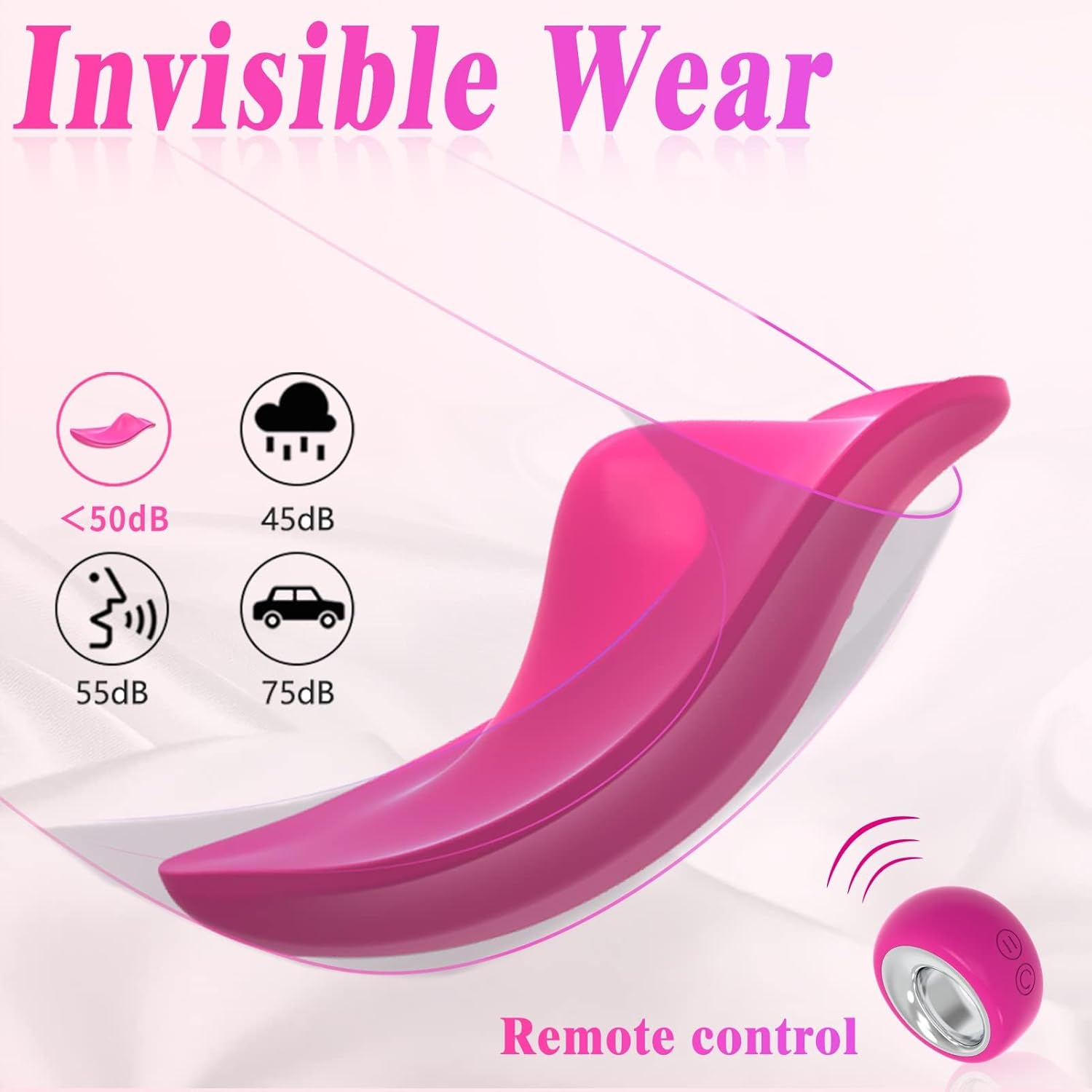 Wearable Panty Vibrators Adult Sex Toys for Women or Couples, Remote Control Clit Mini Vibrator with 12 Vibrating Modes Vibrating Panties Quite Rose Dildos Sex Machine image number 1
