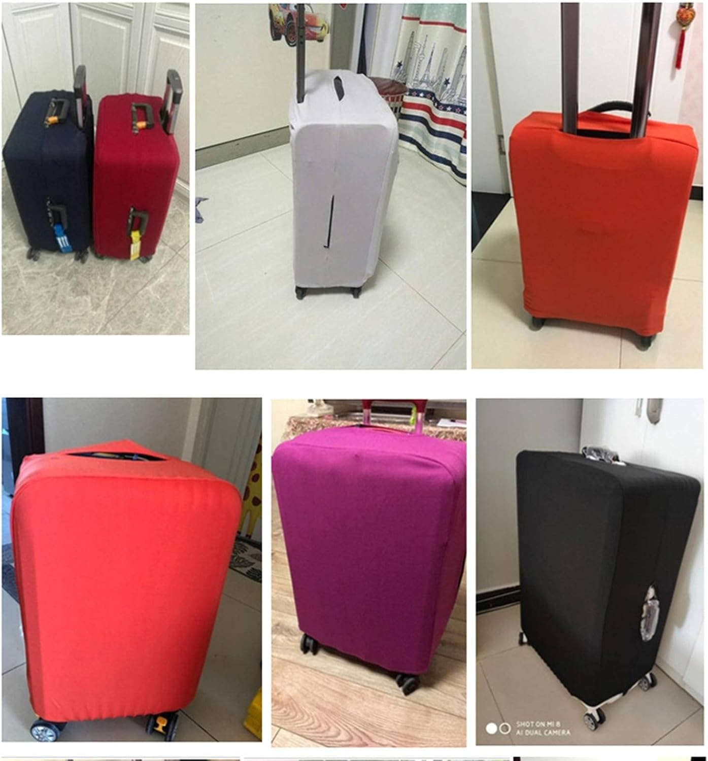 Thickenluggage Cover Suitcase Case Travel Trolley Suitcase Protective Cover for S/M/L/X L/18-32 Inch Travel Accessories image number 6