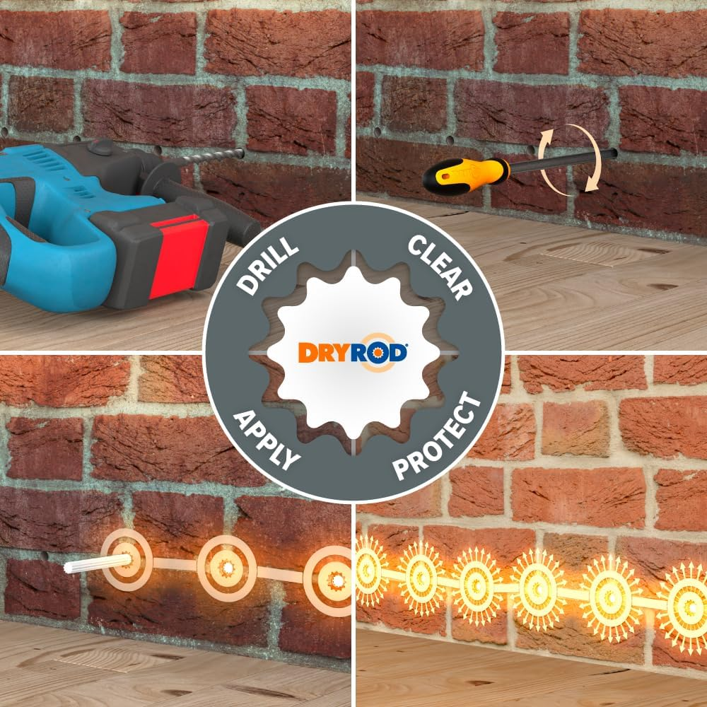 Dryrod Damp Proofing Rods - Next Generation Rising Damp Treatment (50 Pack) image number 5