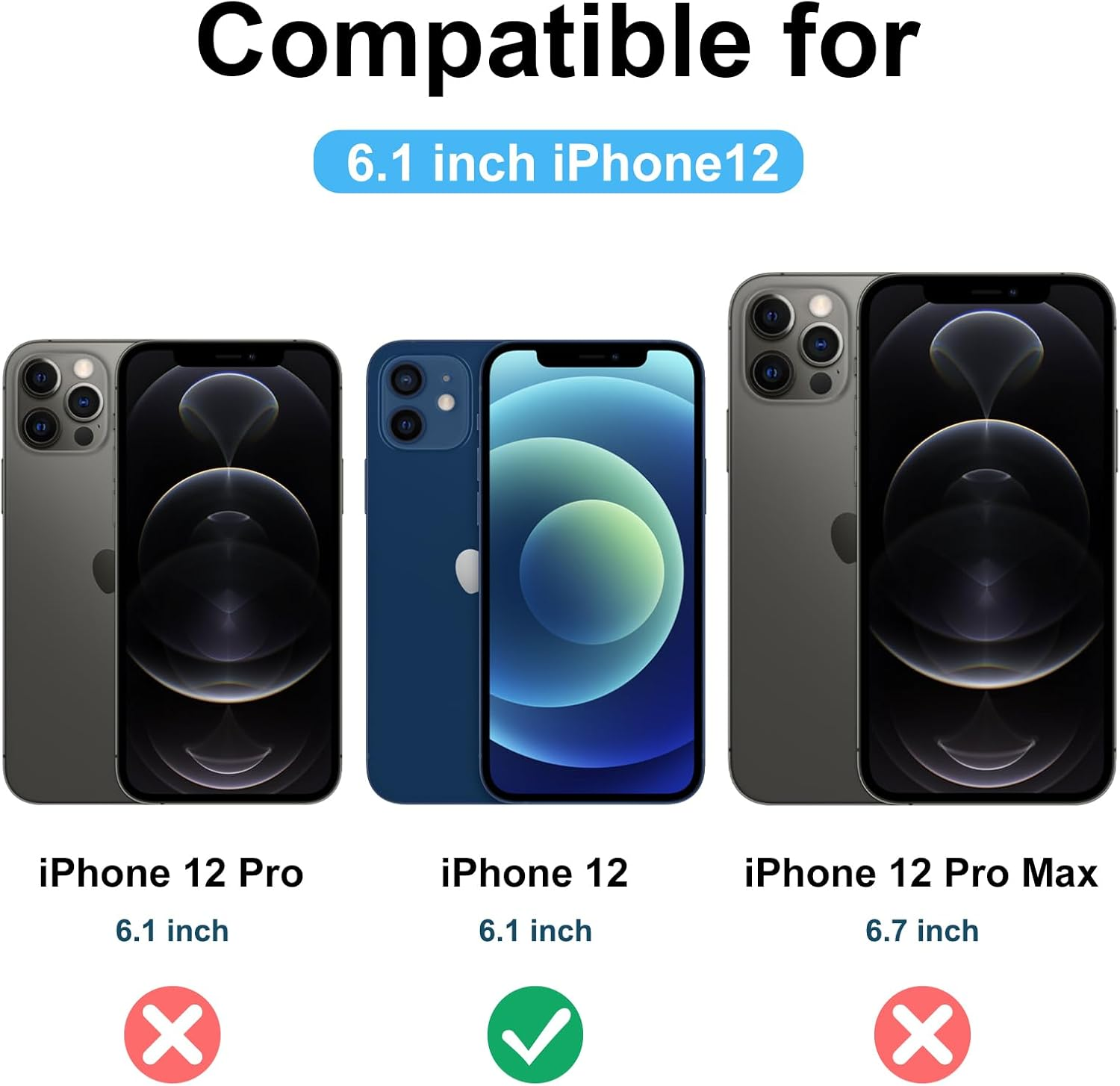 Magnetic Case for Iphone 12 Case, [Compatible with Magsafe] Drop Protection Skin-Friendly Shockproof Protective Translucent Matte Case Cover for Iphone 12