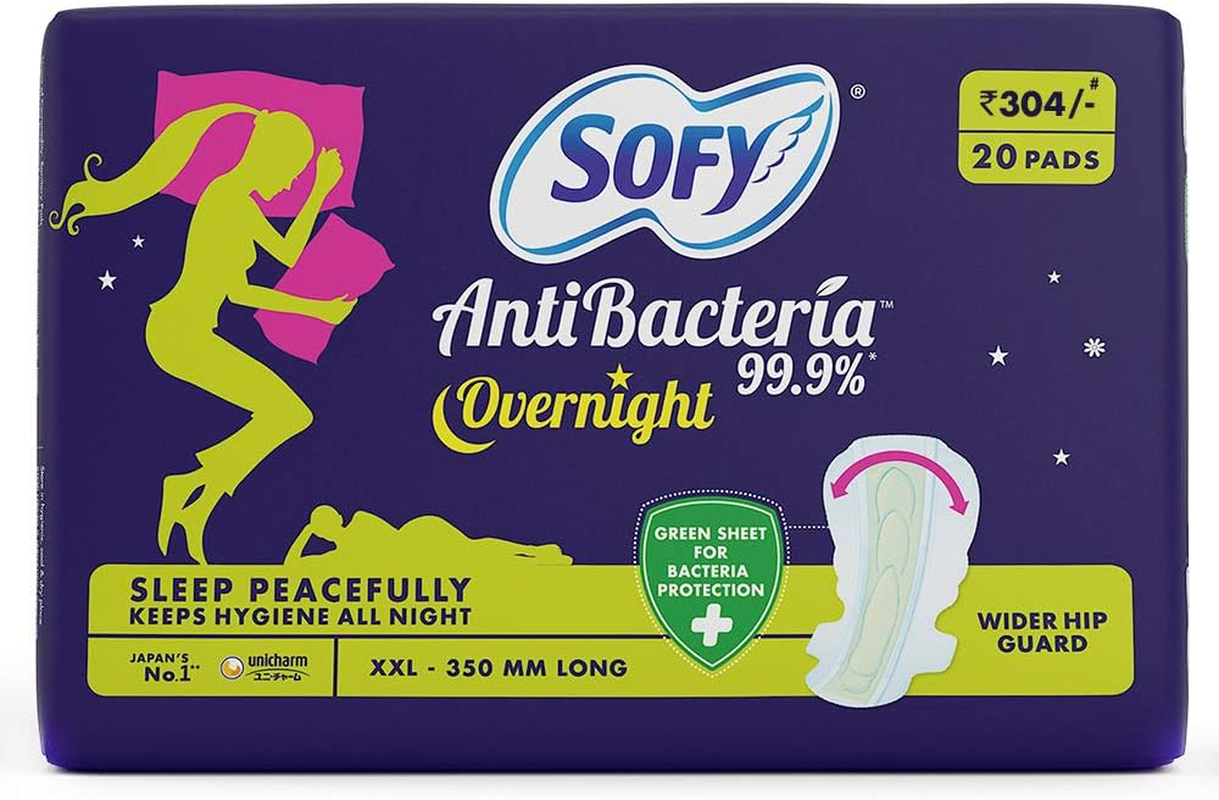 Sofy anti Bacteria Overnight Sanitary Pads - XXL (20 Pads) image number 2