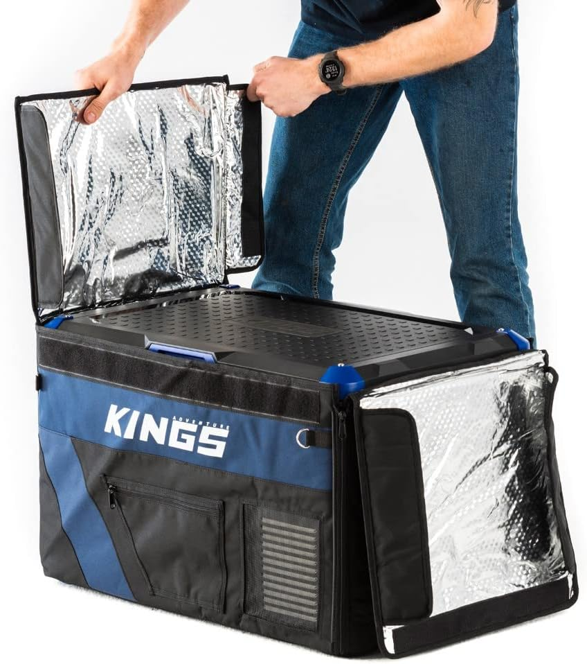 Kings Stayzcool 60L Fridge Freezer Cover Tough Durable Insulated Zip Opening 4WD image number 3