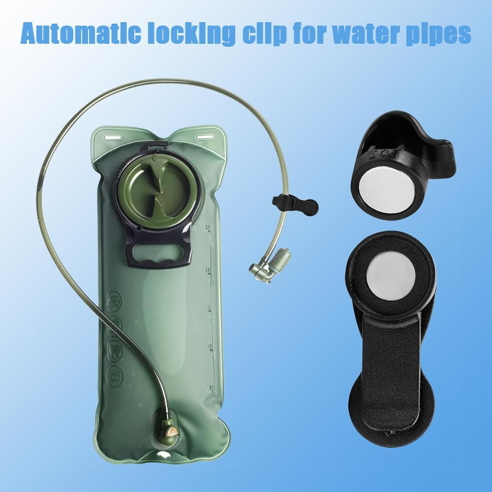 Bladder Clip, Water Tube Clip,Hydration Hose Magnetic Clip,Military Backpack Clip,Tactical Backpack Accessories Source Hydration Pack Water Bladder Holding Drinking Valve Tube in Place image number 5
