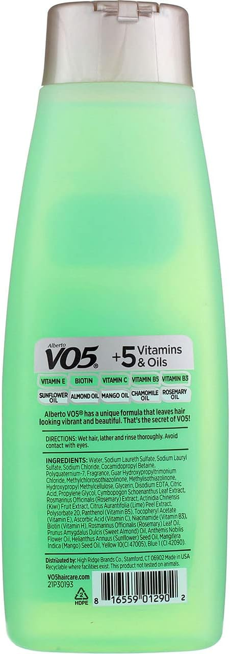 Vo5 Herbal Escapes Kiwi Lime Shampoo, 12.5 Fluid Ounce -- 6 per Case. image number 5