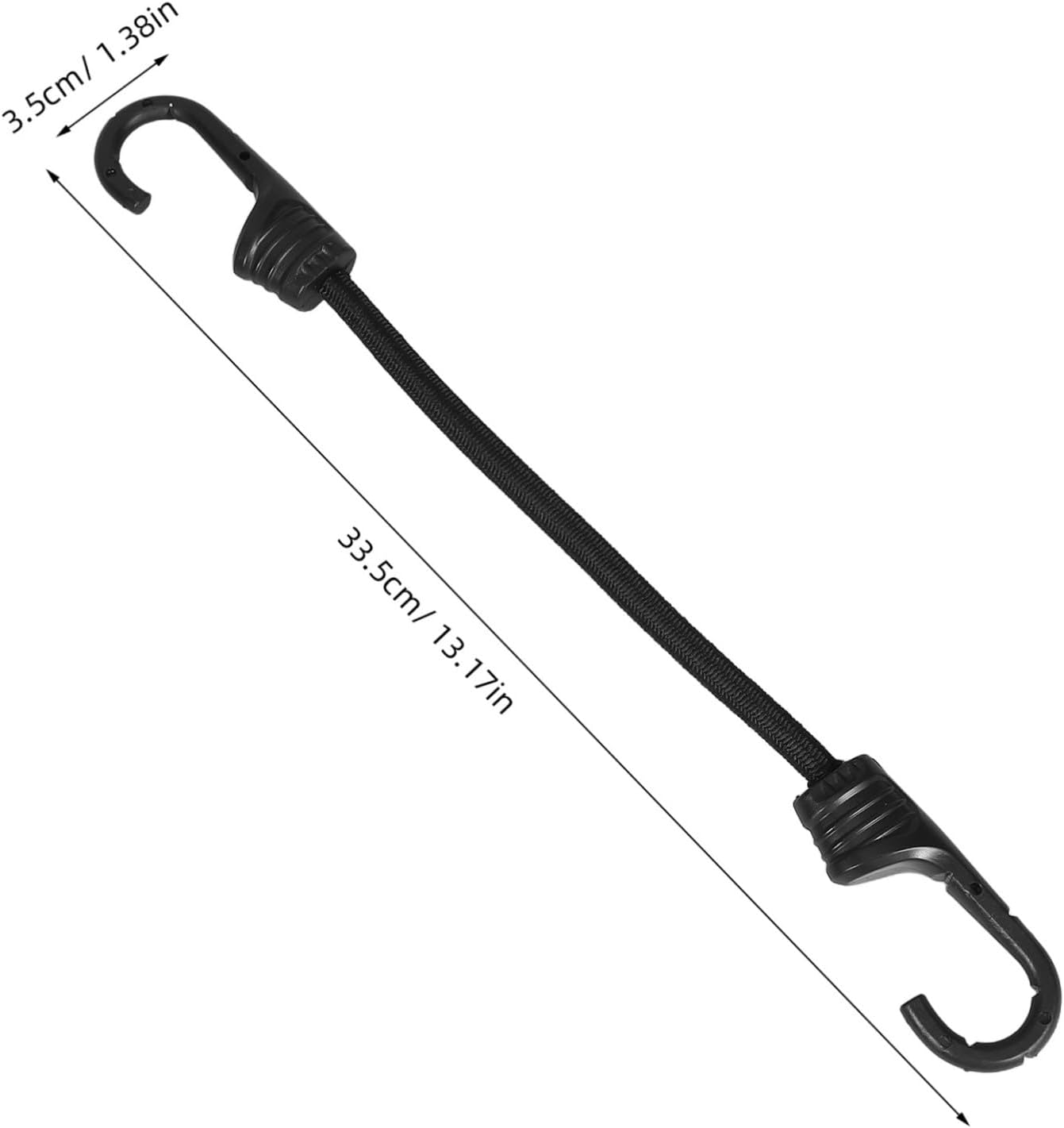 GLSTOY 12Pcs Elastic Luggage Strap Kit Bike Bungee Cord Hooks Car Trunk Bike Rack Straps Stretchable Tie down Ropes image number 1