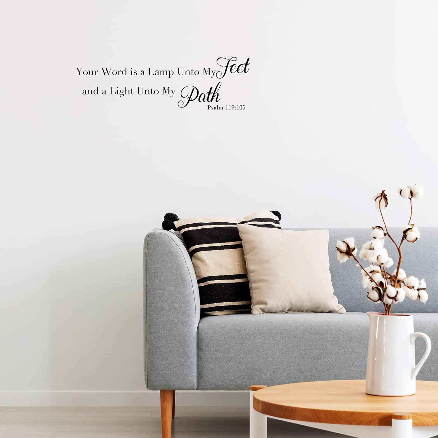 BBTO Bible Verse Wall Stickers Inspirational Quote Wall Decals Religious Motivational Scripture Sticker Peel and Stick for Bedroom Living Room Office Bathroom(Be Still) image number 5