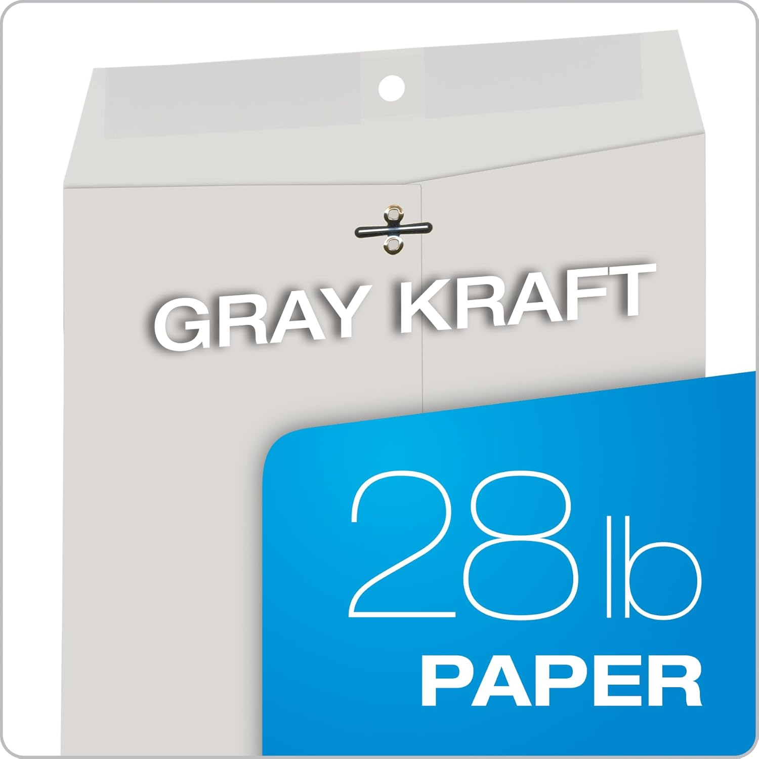 Quality Park, Clasp Envelopes, Gummed, Executive Gray, 10X13, 100 per Box (38597) image number 1