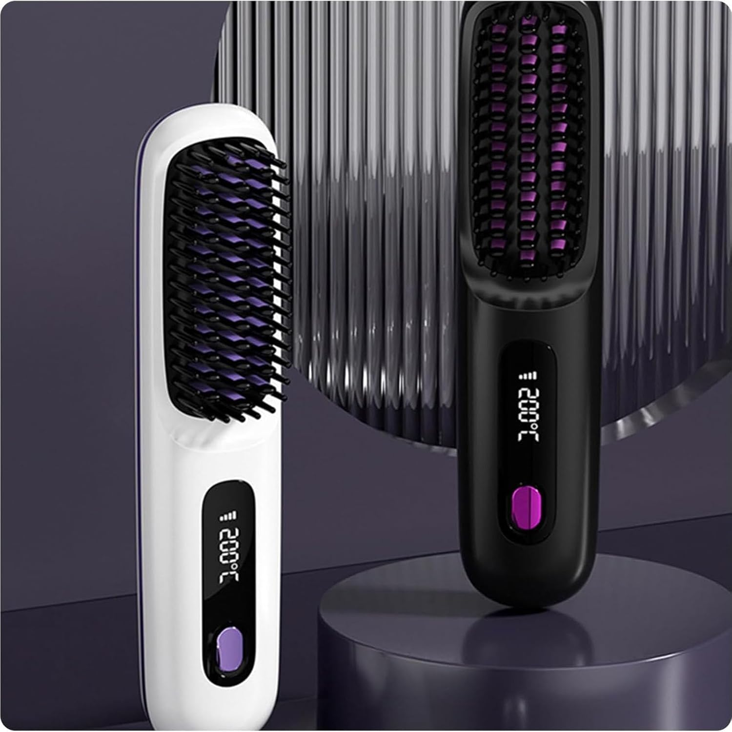 Bellabrush Pro Cordless Hair Straightener Brush (C), 35W, 200&deg;C Max, 7.4V, 3 Heat Settings, All Hair Types, Battery Powered - C image number 4