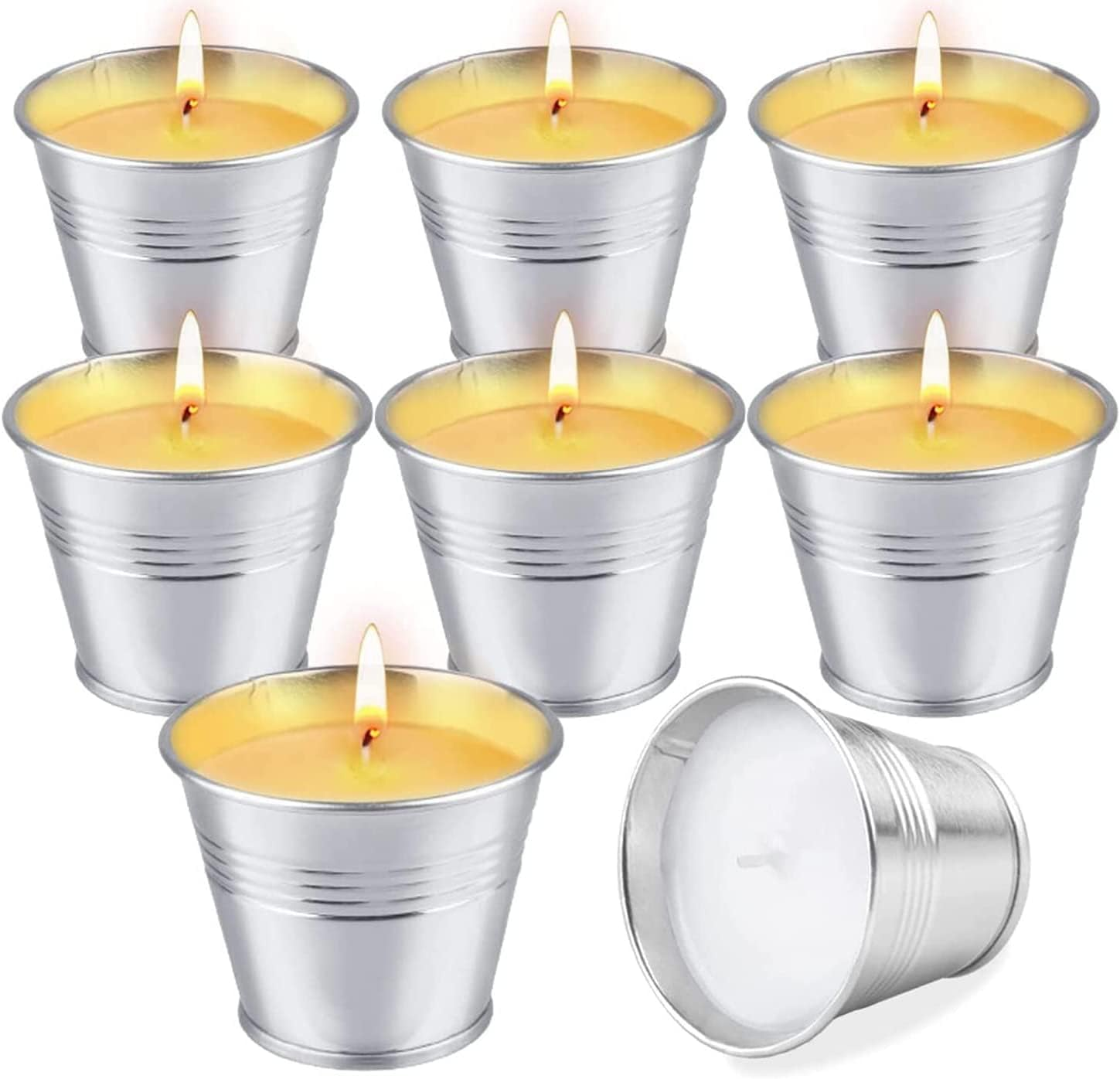 Citronella Candles Outdoor Indoor,Scented Candles Gift Set,80-120 Hours Garden Citronella Candles Set, Portable Jar Candle Gift Sets for Home Patio Yard Indoors, Balcony, Camping image number 1