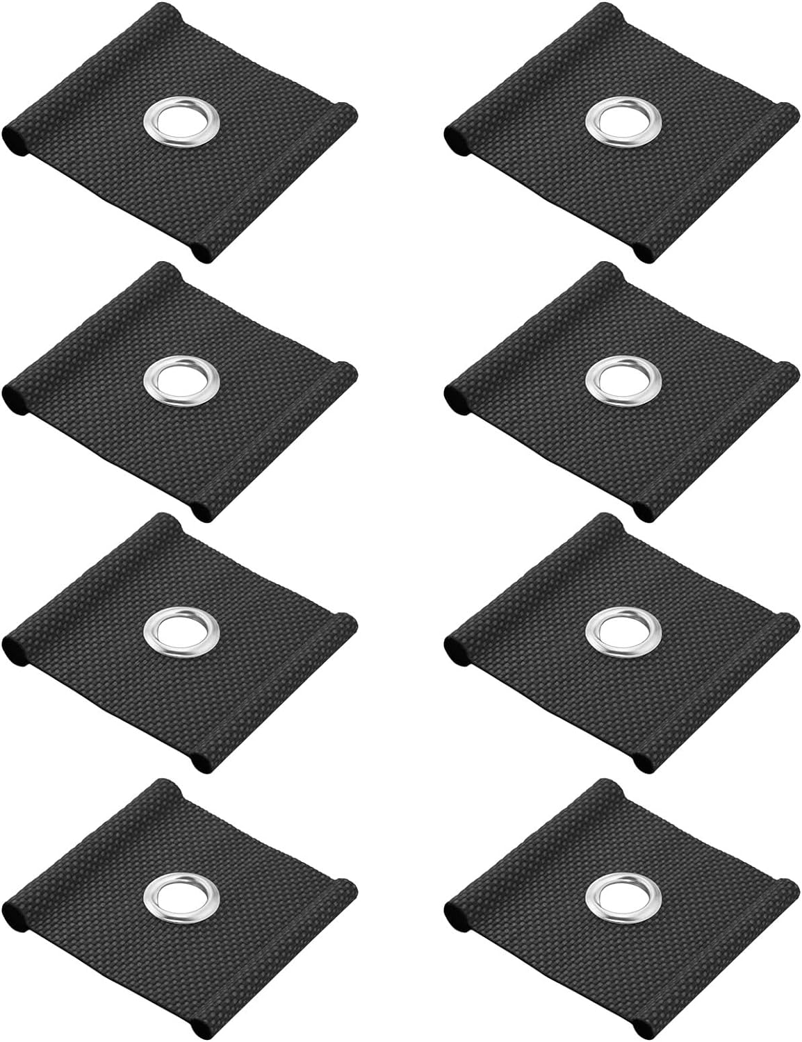 8Pcs Awning Rail Piping for 5-6 Mm and 7-8 Mm Piping Rails Awning Installation Tools Eyelets Awning Hooks for Tent Awning Campsite Caravan RV Black image number 2