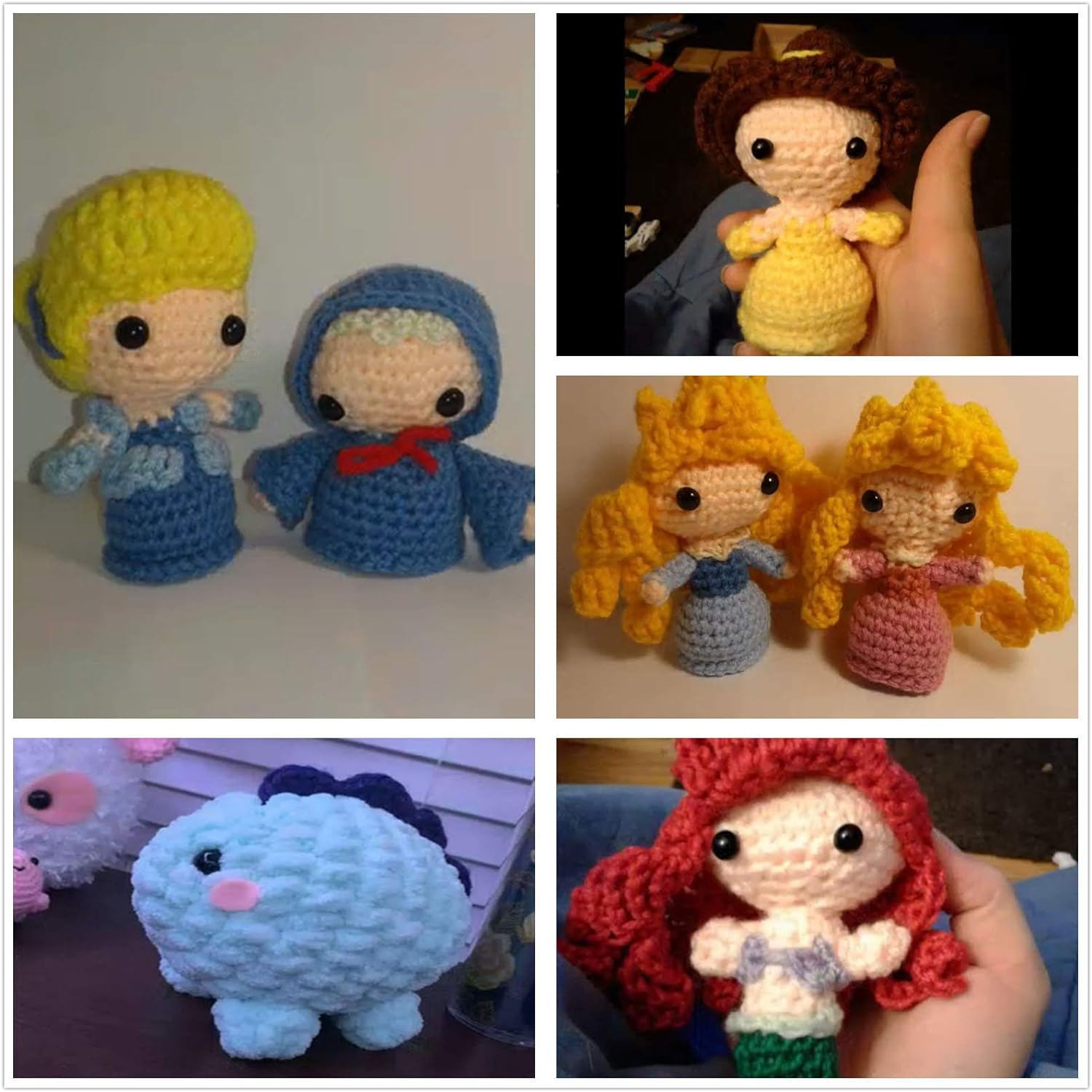 Dophee 100Pcs DIY Black Plastic Safety Eyes, 15Mm Sewing Crafting Eyes Buttons, Type Mushroom Domed round Buttons for Bear Doll Crochet Puppet Plush Stuffed Animals Making image number 6