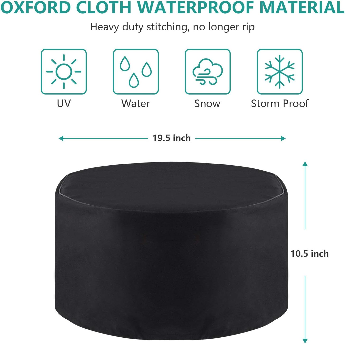 Carry Bag and Cover for Outland Firebowl 893 Deluxe Outdoor Portable Propane Gas Fire Pit, Fit for Outland Firebowl 823 870, 19 Inch Dia, Water-Resistant image number 3