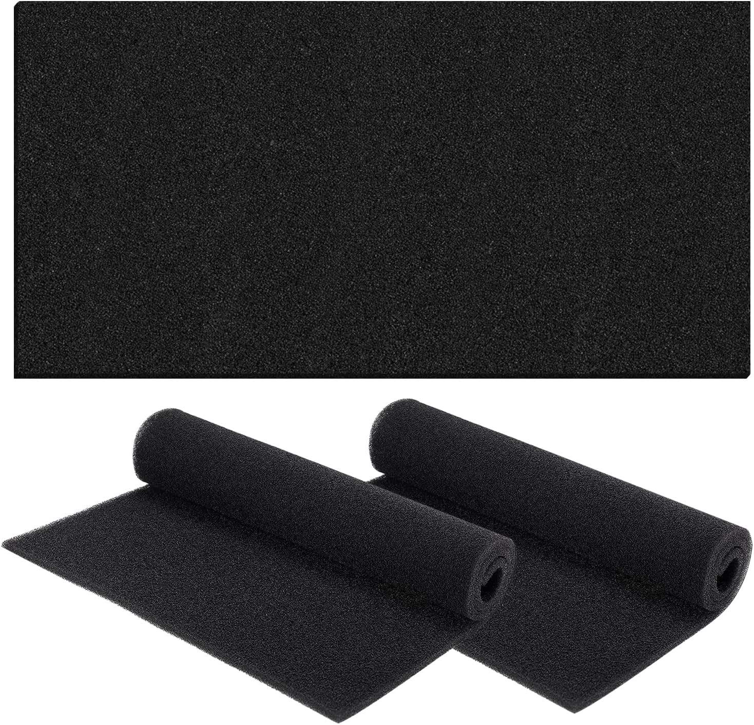 RV Air Conditioner Replacement Filters - 3PCS, 15"X 23.6" X 1/5", Foam, Charcoal Sheet, Washable, Reusable, Carbon Pad Air Purifier Filters for AC Window Unit image number 2