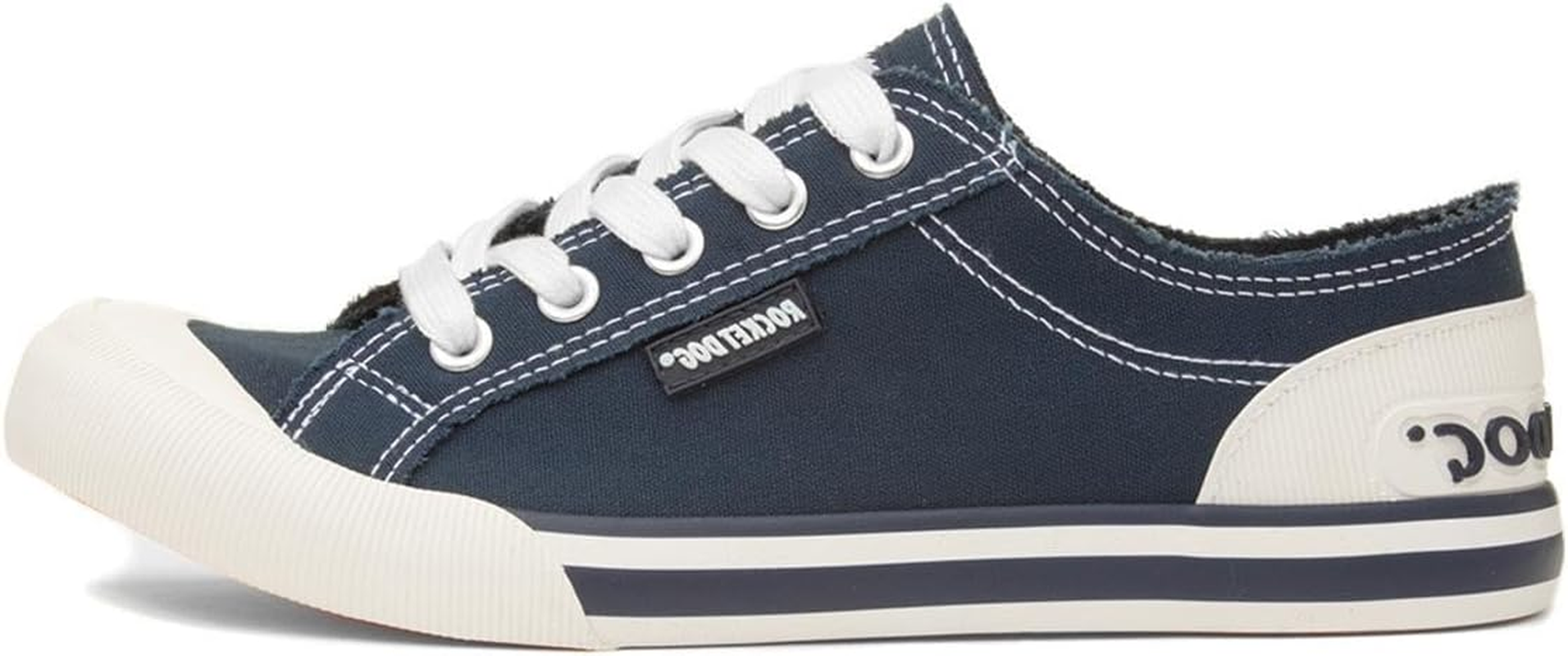 Rocket Dog Jazzin Butterfly Womens White Canvas image number 6