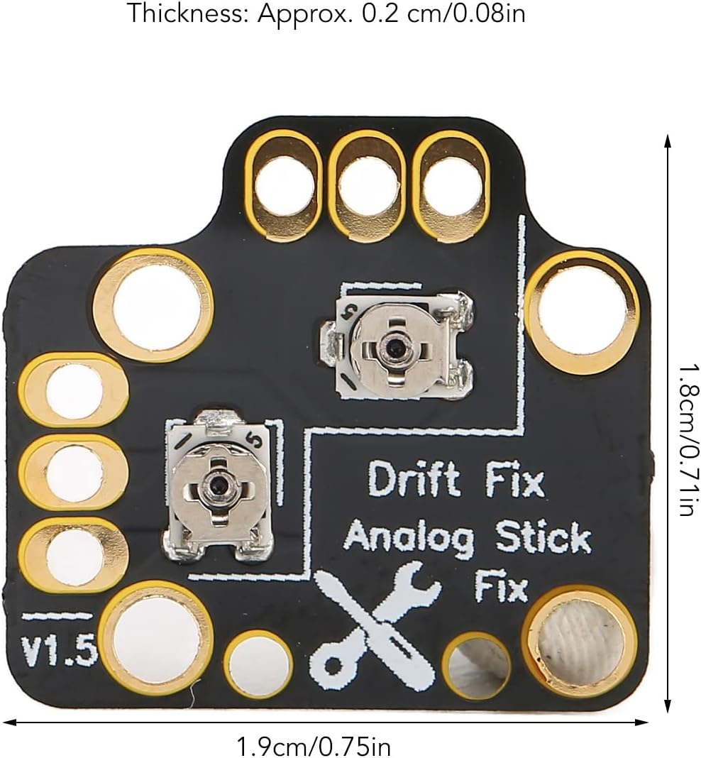 QANYEGN 10Pcs Gamepad Joystick Drift Repair Board, Gamepad Joystick Analog Stick Drift Fix Mod, PS5 Controller Stick Drift Fix Suitable for Game Controllers Black image number 1