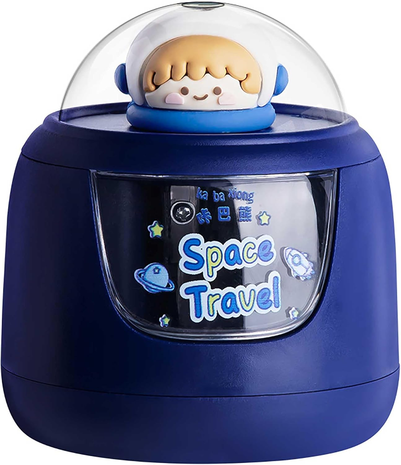 Blue Cute Portable and Safe Electric Pencil Sharpener for School Kids