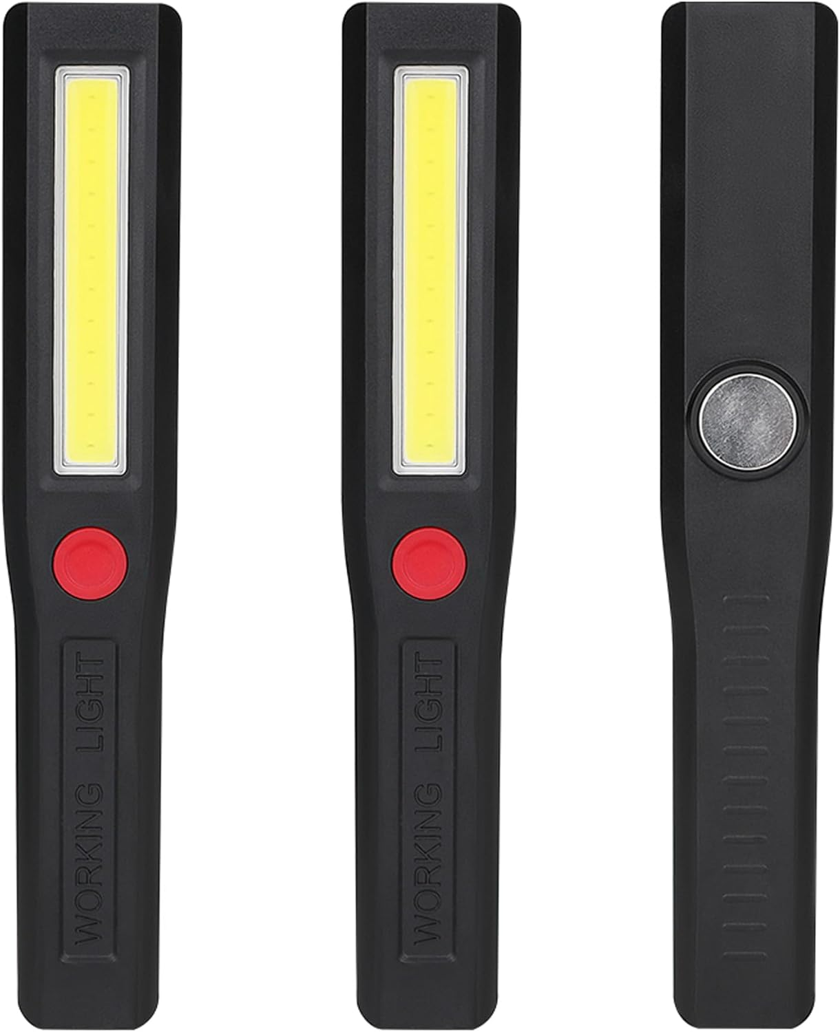 3Pcs Magnetic Inspection Lamp,4 Modes LED Battery Powered Work Light,Portable COB Torch Flashlight for Mechanic,Emergency,Car Repair,Trouble Lamp,Camping(Battery NOT Included) image number 6