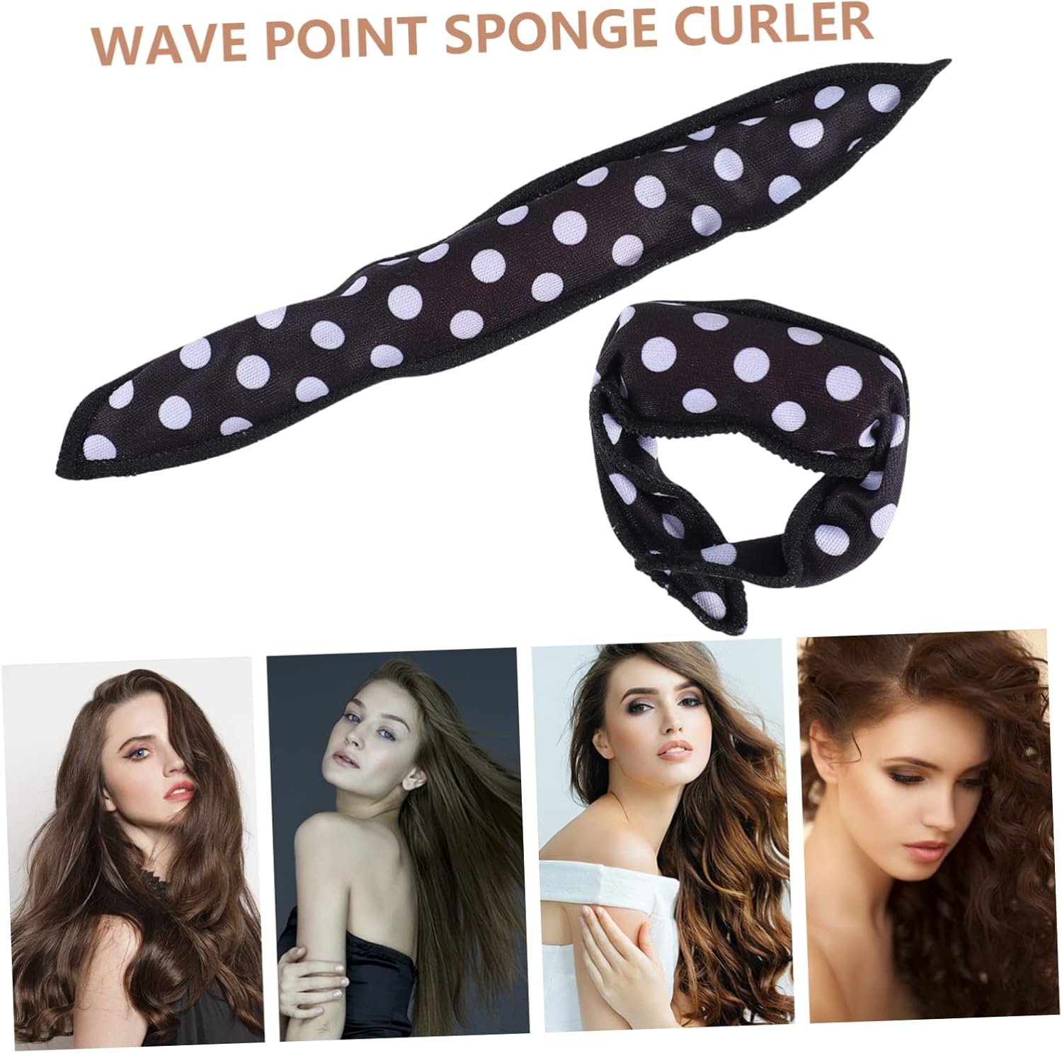 COMPUKAS 10Pcs Sponge Hair Rollers for Women Heatless DIY Curling Tool for Safe Odorless Lightweight Design for Comfortable Overnight Styling image number 4