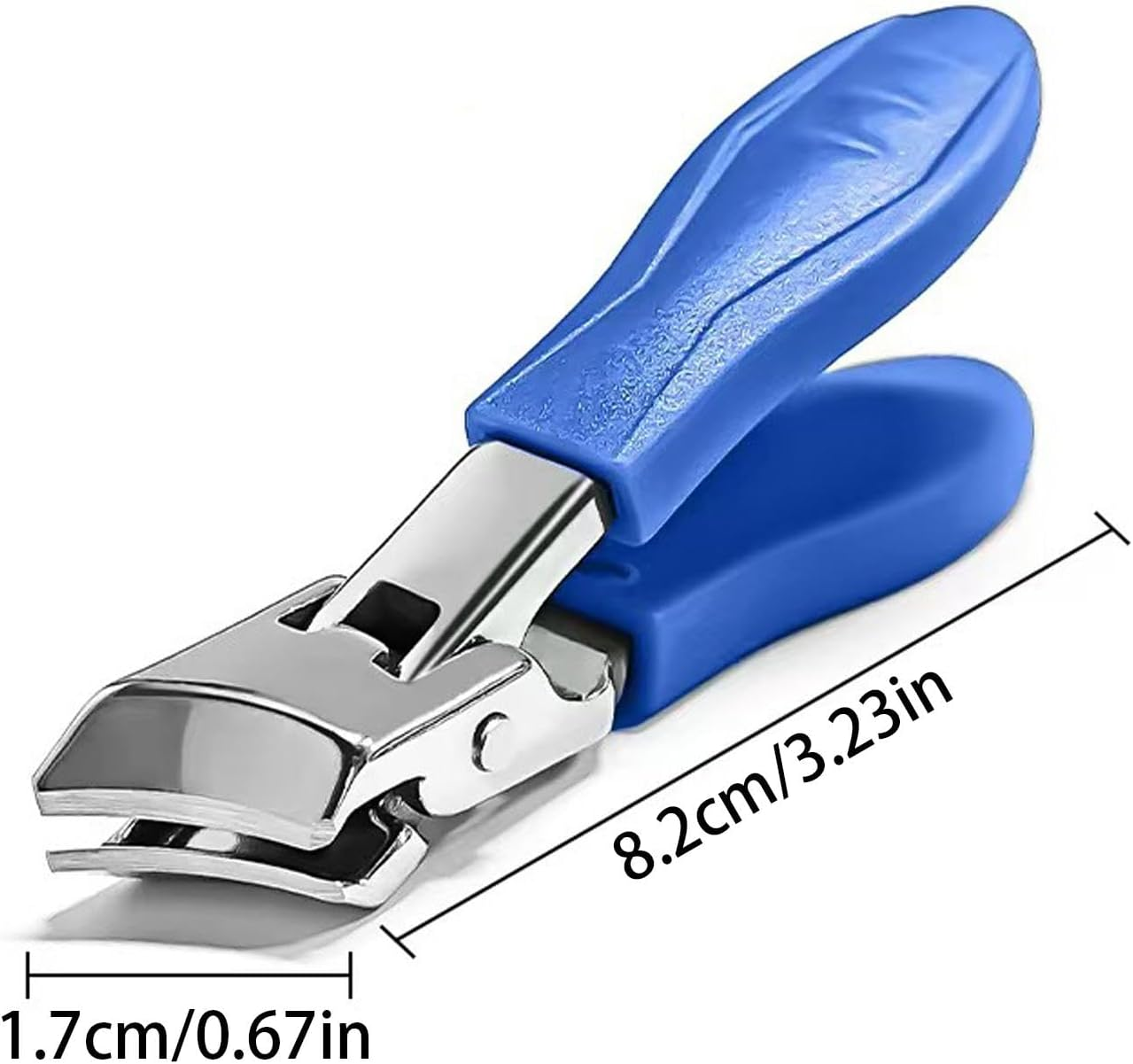 Rissunkv Slanted Nail Scissors - Stainless Steel Thick Toenail Slanted Scissors | Seniors Nails Trimmer Anti-Splash Manicure Pedicure Equipment for Father, Mother