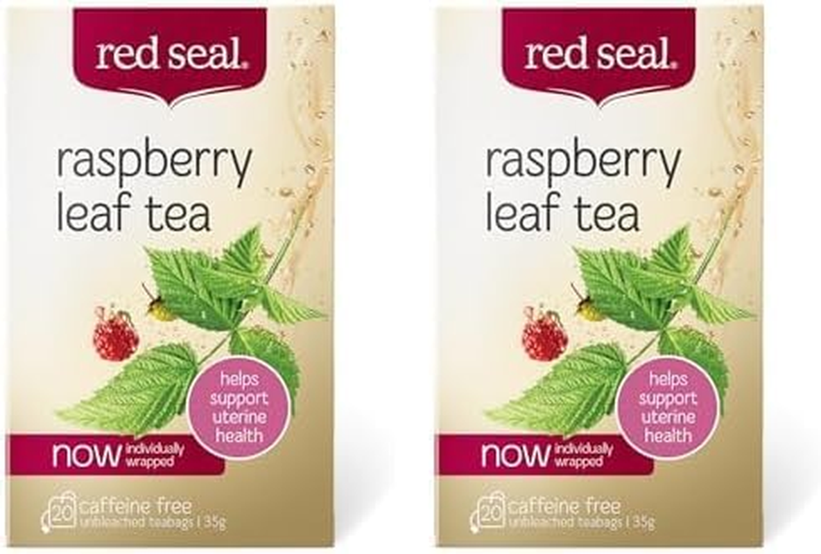Red Seal Raspberry Leaf with Rose 20 Teabags (Pack of 2)