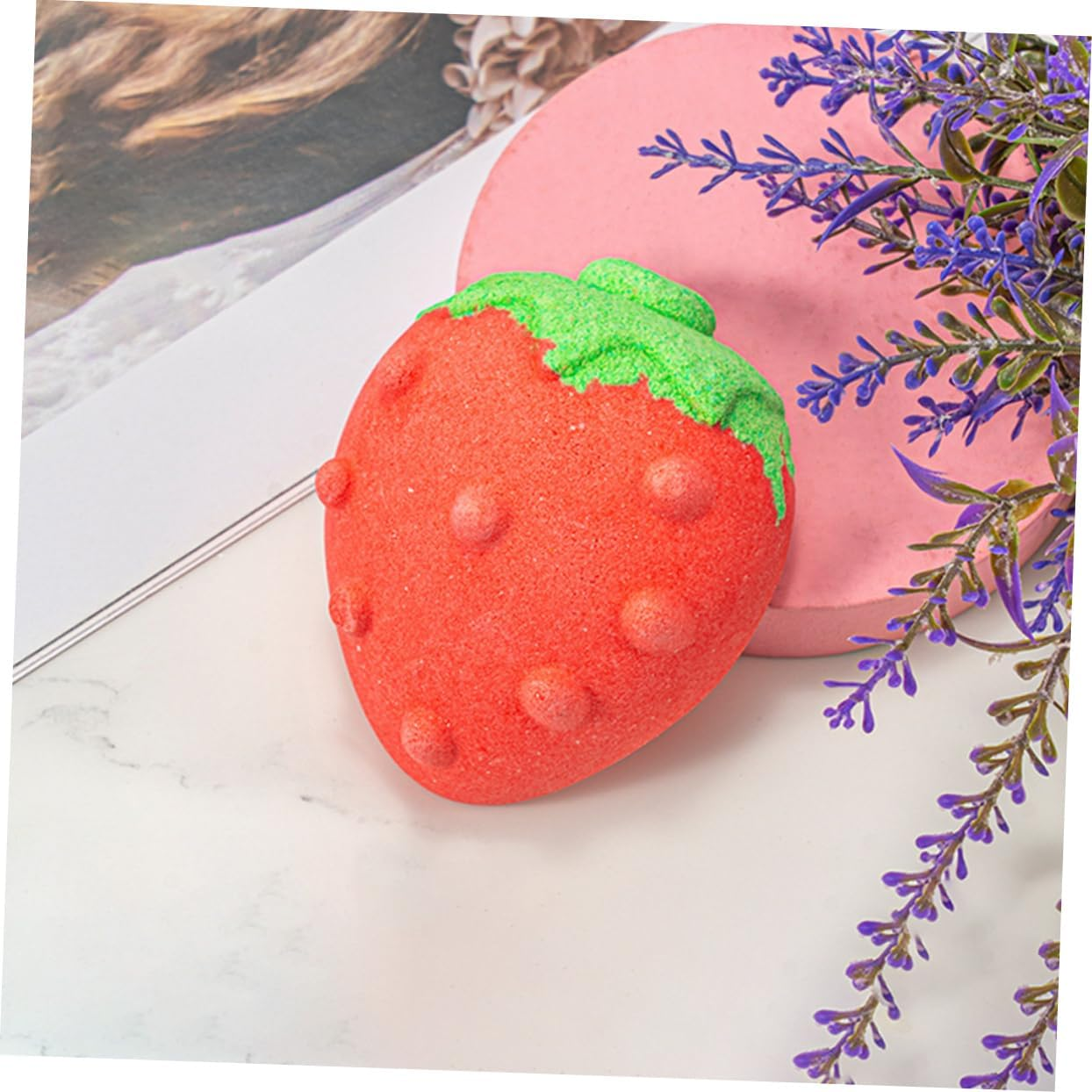 Gogogmee Strawberry Fragrance Bubble Bath Set 4Pcs Bathing Salt Exfoliating Powders Portable Gentle for Foot Soak Spa image number 2