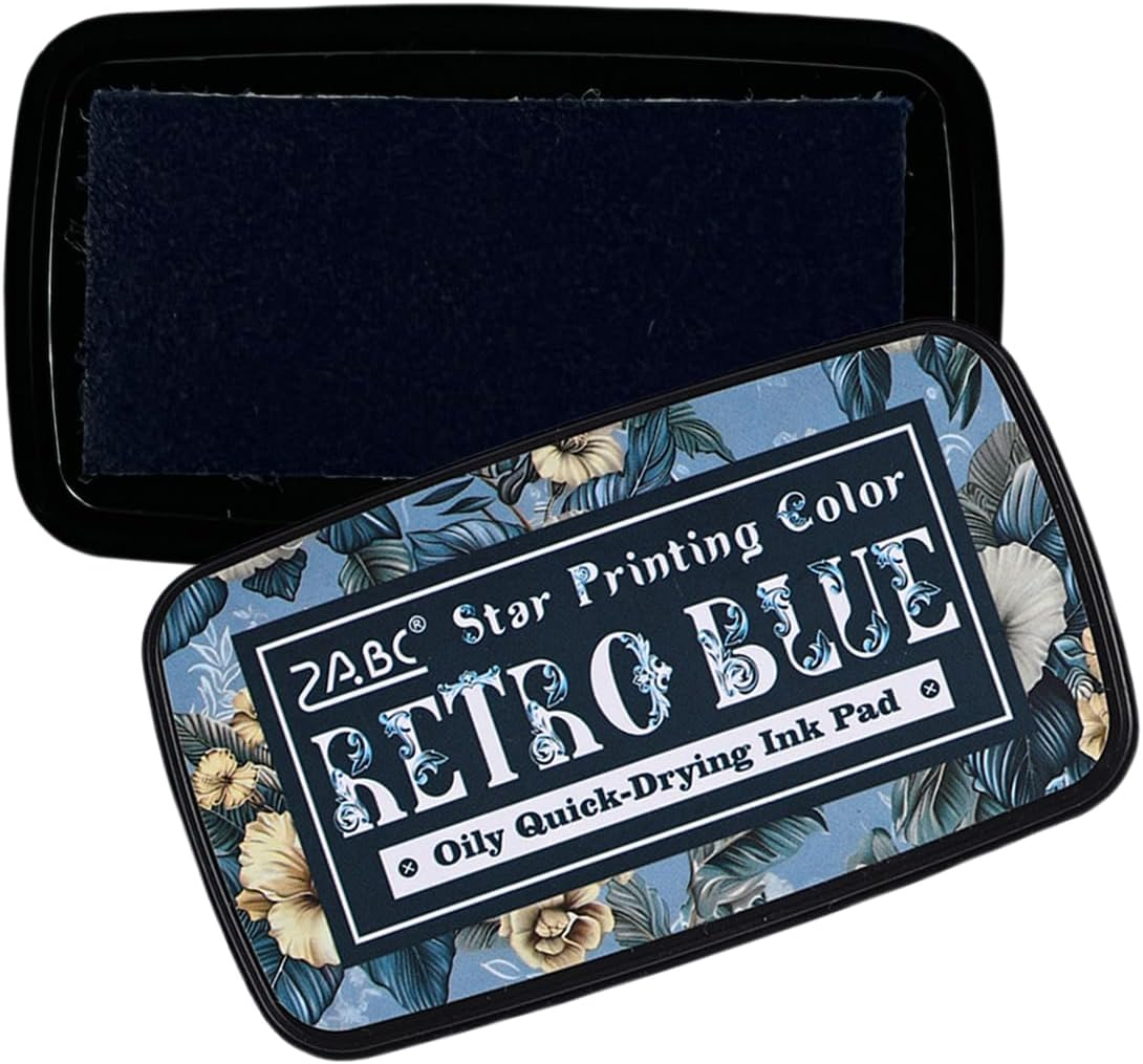 Sgphrzlt Washable Stamp Pads, Craft Ink Pads for Rubber Stamps, Finger Embossing Pigment Ink Pads for Stamping, Perfect for Scrapbook Card Making & DIY Projects, Red