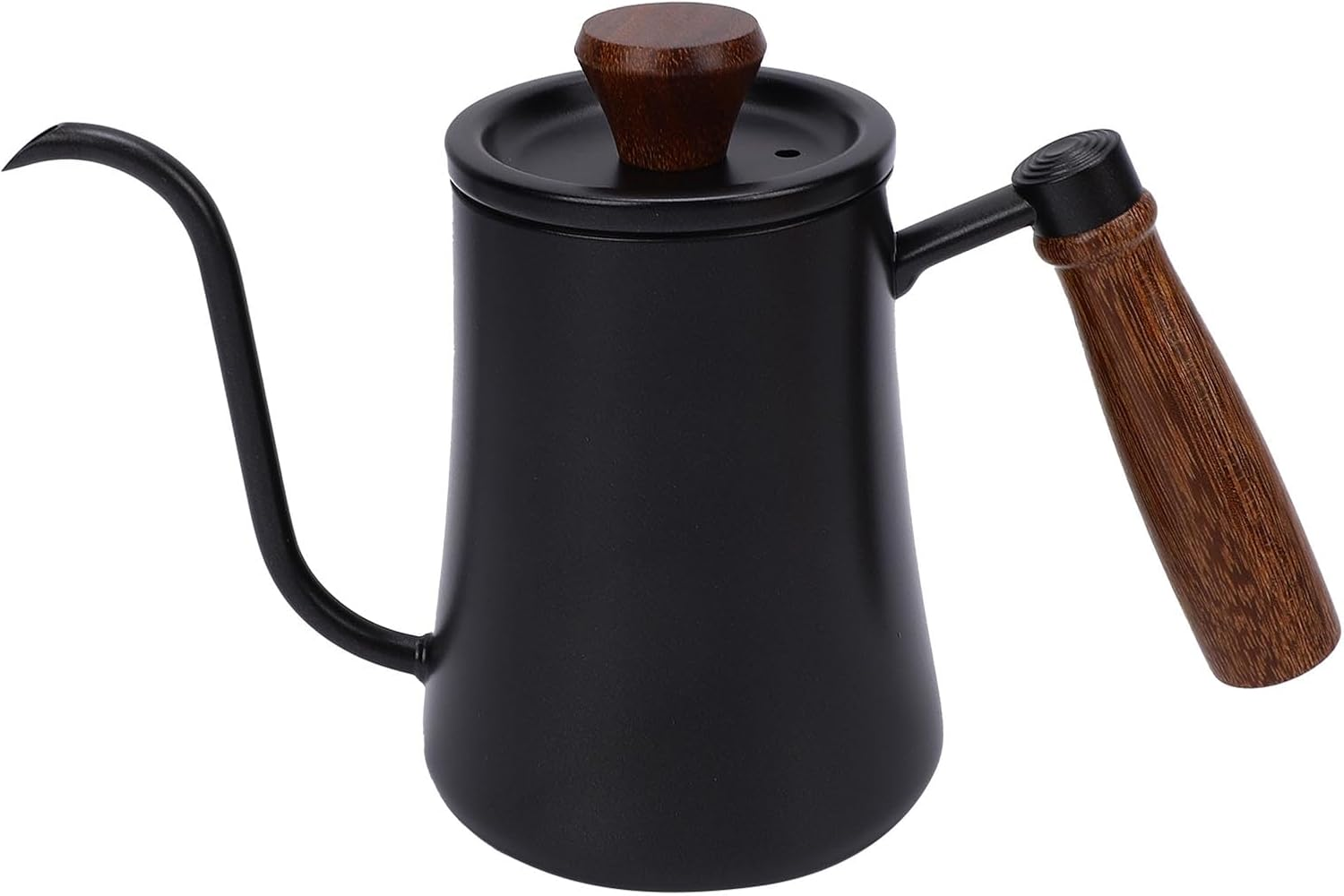 Yduupxe Pour over Kettle, 500Ml 304 Stainless Steel Gooseneck Spout Coffee Kettle with Scale Wooden Handle for Home Camping Barista Coffee Tea Brewing