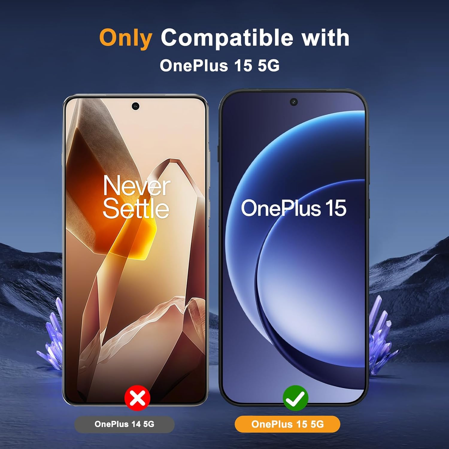 Heeyeal Privacy Screen Protector + Camera Protection Compatible with Oneplus 15 5G, Tempered Glass Anti-Spy Film, [2 + 2 Pieces] 9H Hardness Anti-Spy Privacy Screen Protector for Oneplus 15 5G image number 5