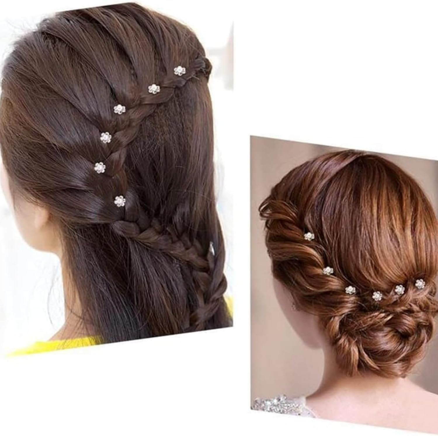 20 Pcs Pearl Hair Pins Wedding Bridal Flower Pins for Brides and Bridesmaids Hair Style image number 5