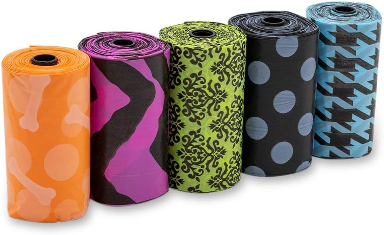 Bags on Board Waste Bags Refill Rolls, 140 Count, Patterned, 140Pk image number 4