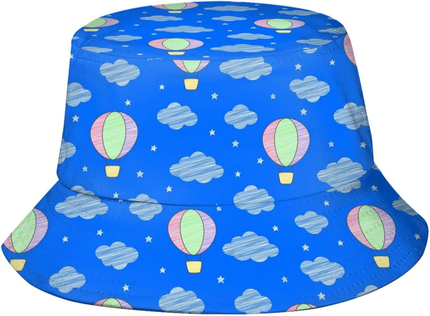 Hot Air Balloon Bucket Hat Cute Fisherman Hat Travel Packable Sun Cap Outdoor Hat for Women and Men - Cute 19 image number 4