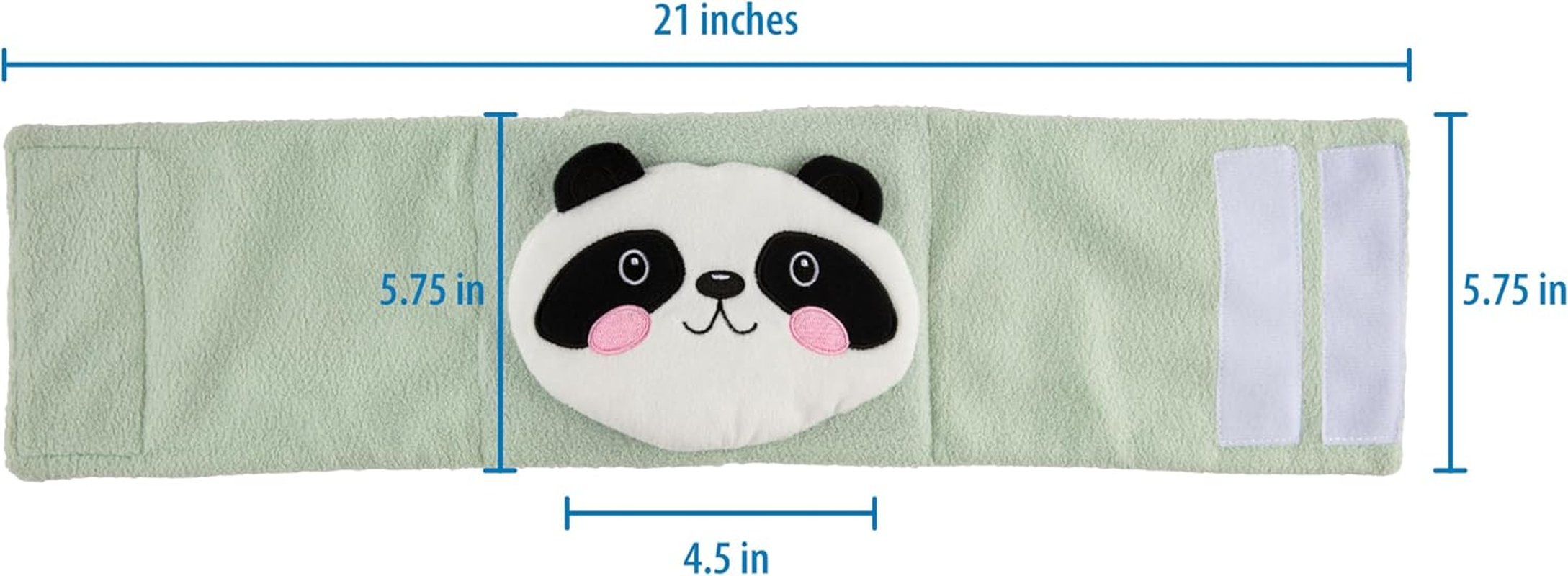 Dr. Brown&rsquo;S Infant Gripebelt for Colic Relief, Heated Tummy Wrap, Baby Swaddling Belt for Gas Relief, Natural Relief for Upset Stomach in Babies and Toddlers, Panda, 0-3M image number 6