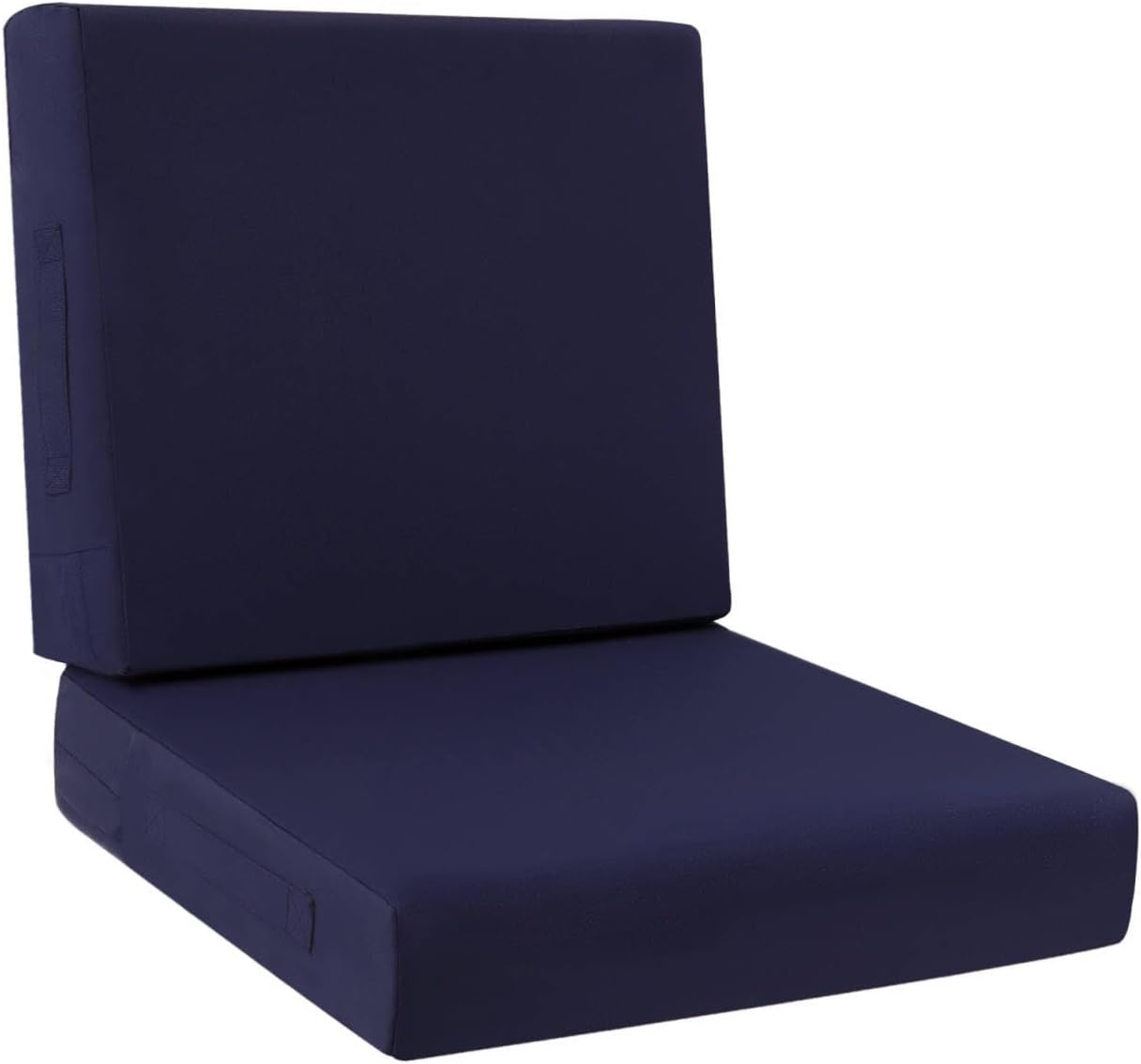 HEBE Outdoor Chair Cushions Set 19 X 19 Inch Waterproof Deep Seat Patio Cushion for Patio Furniture with Fade Resistant, Removable Cover & Handle for Sofa Couch, Blue image number 1