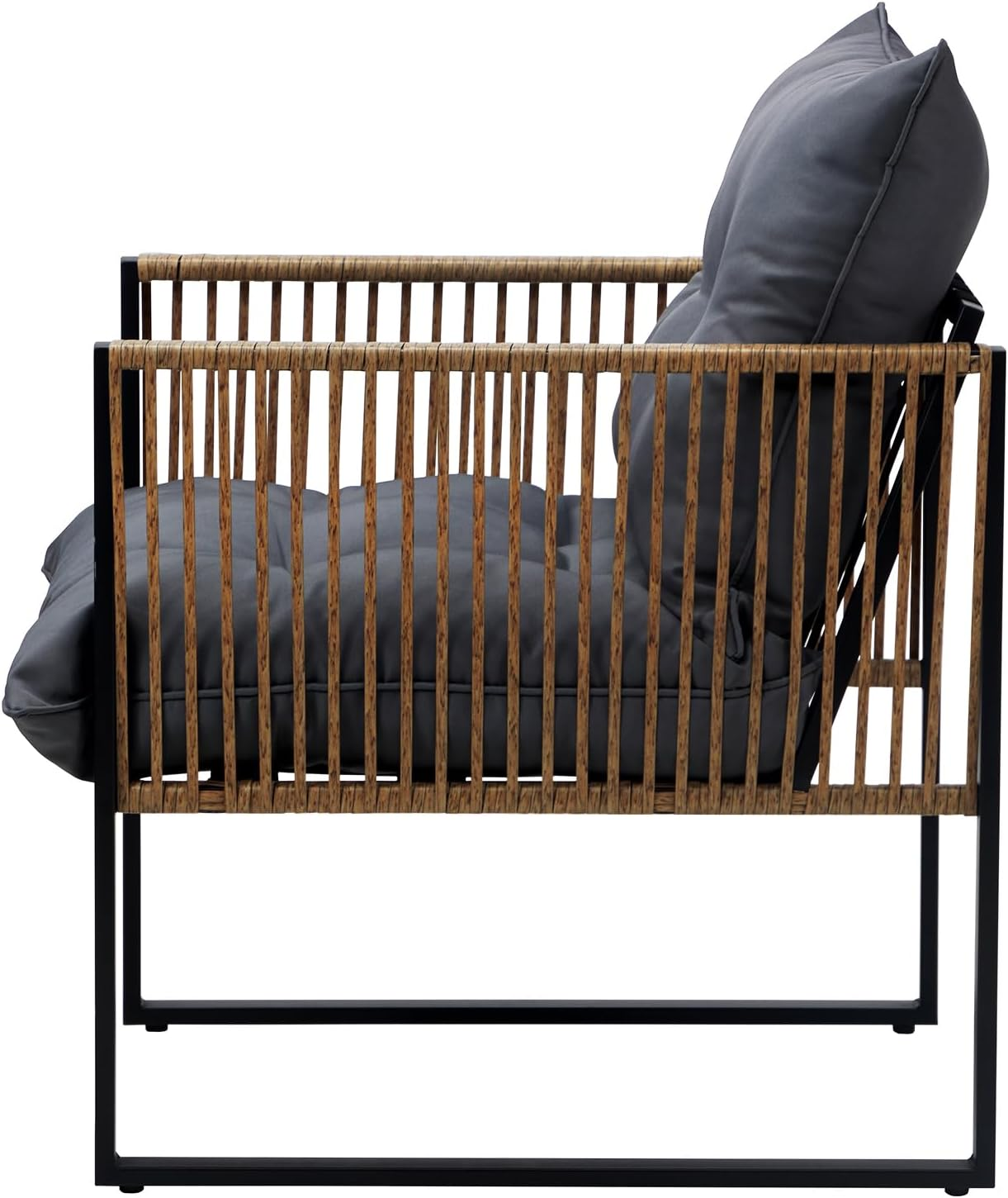 Livsip Outdoor Chairs Set of 2 Rattan Lounge Chair Garden Patio Set