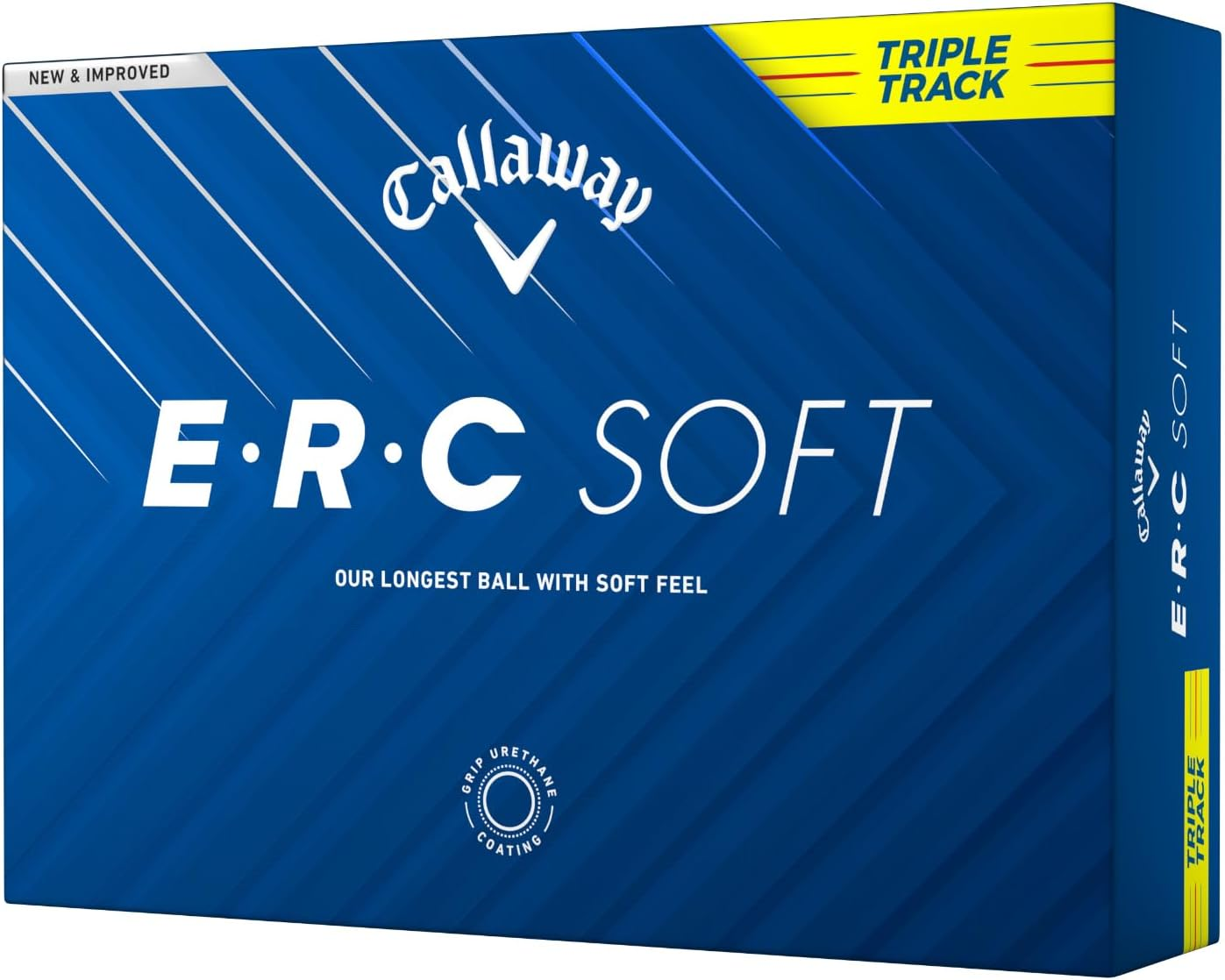 キャロウェイ(Callaway) ゴルフボール ERC Soft 25 Triple Track 1ダース(12個入り) 3ピース構造