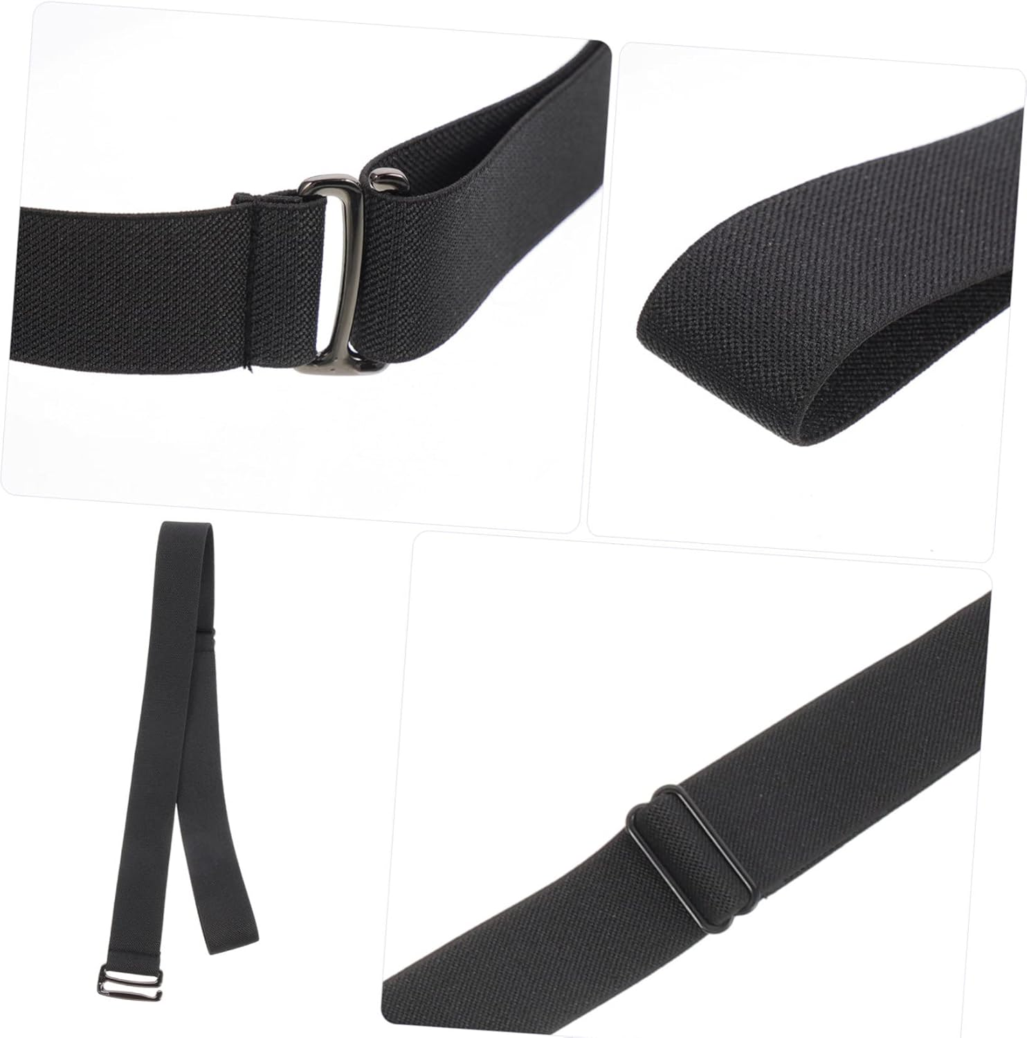 LIFKOME 4Pcs Men Jeans Skinny Belt Elastic Waist Band Tuck Waist Tightener Clip Invisible Belt