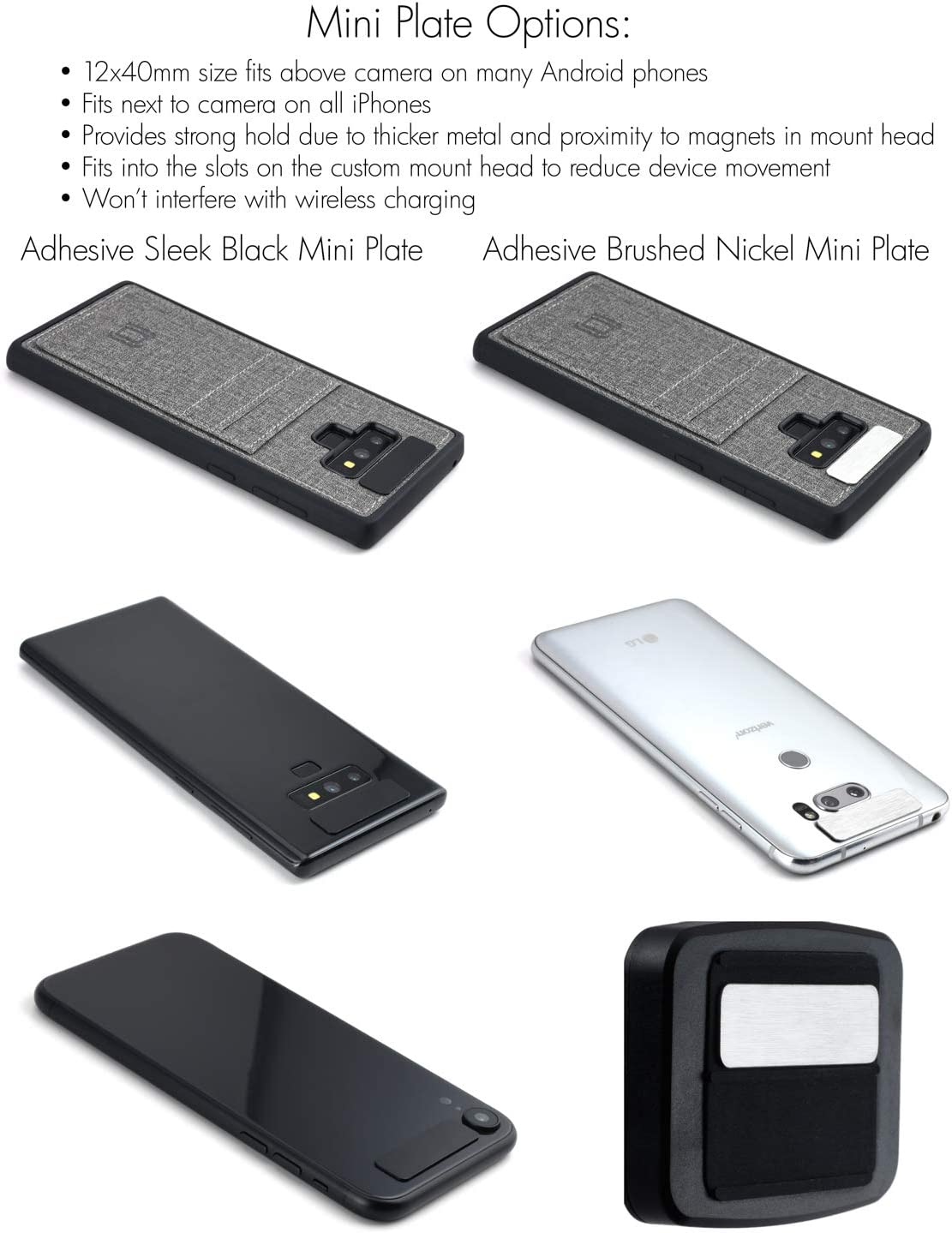 Dockem Ventpro Magno Mount 3.0 Series; Magnetic Car Mount for Vents with Custom Metal Plates, Magnet Head, and Swivel Ball Socket image number 6