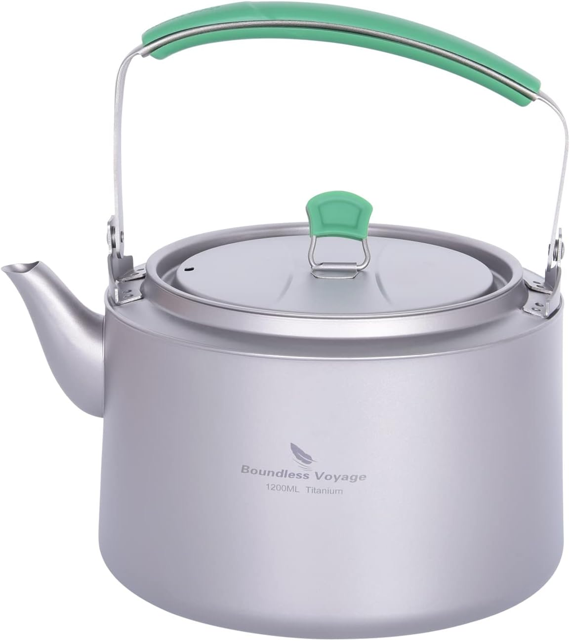 Boundless Voyage Titanium Kettle 800Ml/1200Ml with Folding Handle Filter Outdoor Camping Big Capacity Teapot
