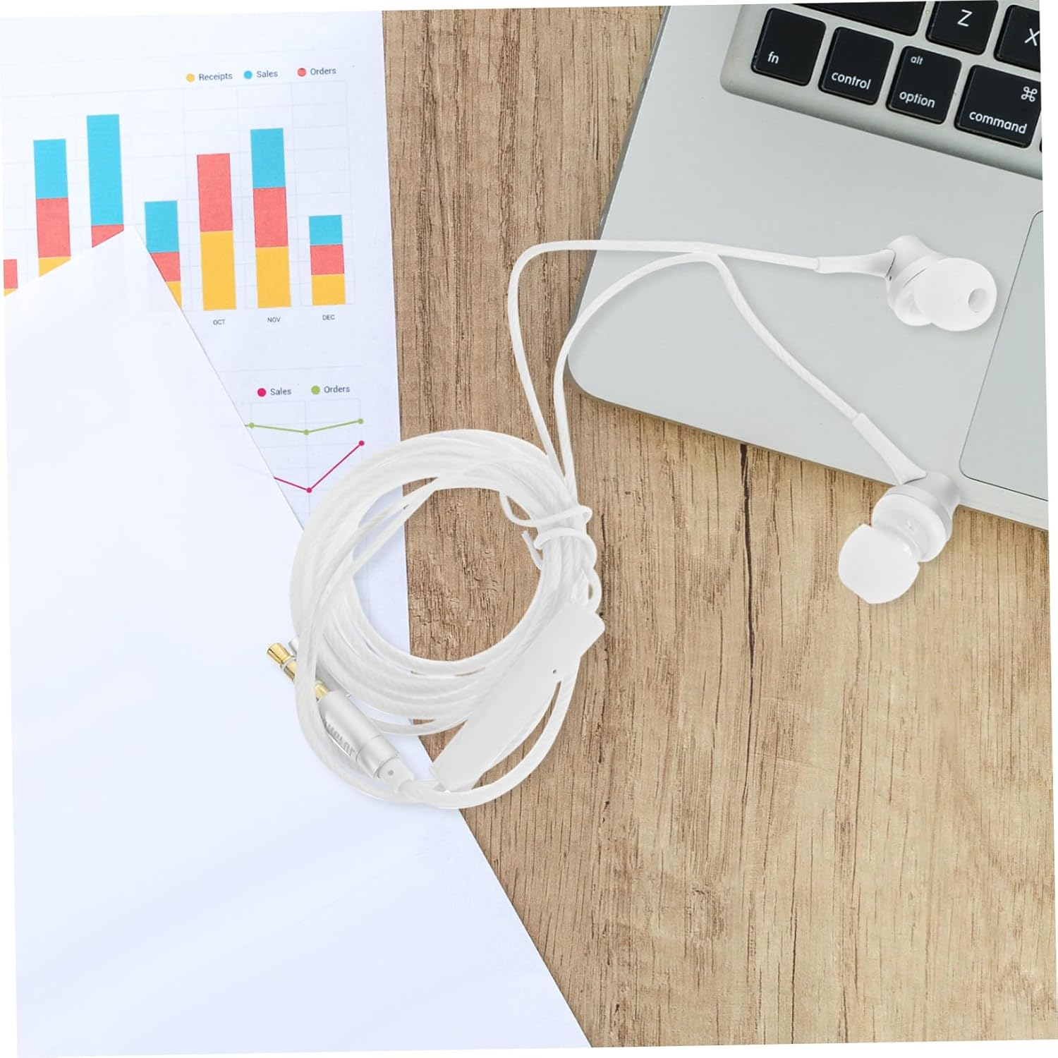 BELLIFFY In-Ear Earbuds 3.5Mm Wired Earphones with Volume Control for Phone Tablet Laptop Desktop, Universal Ear Headphones for Communication and Music Listening Random Color image number 1