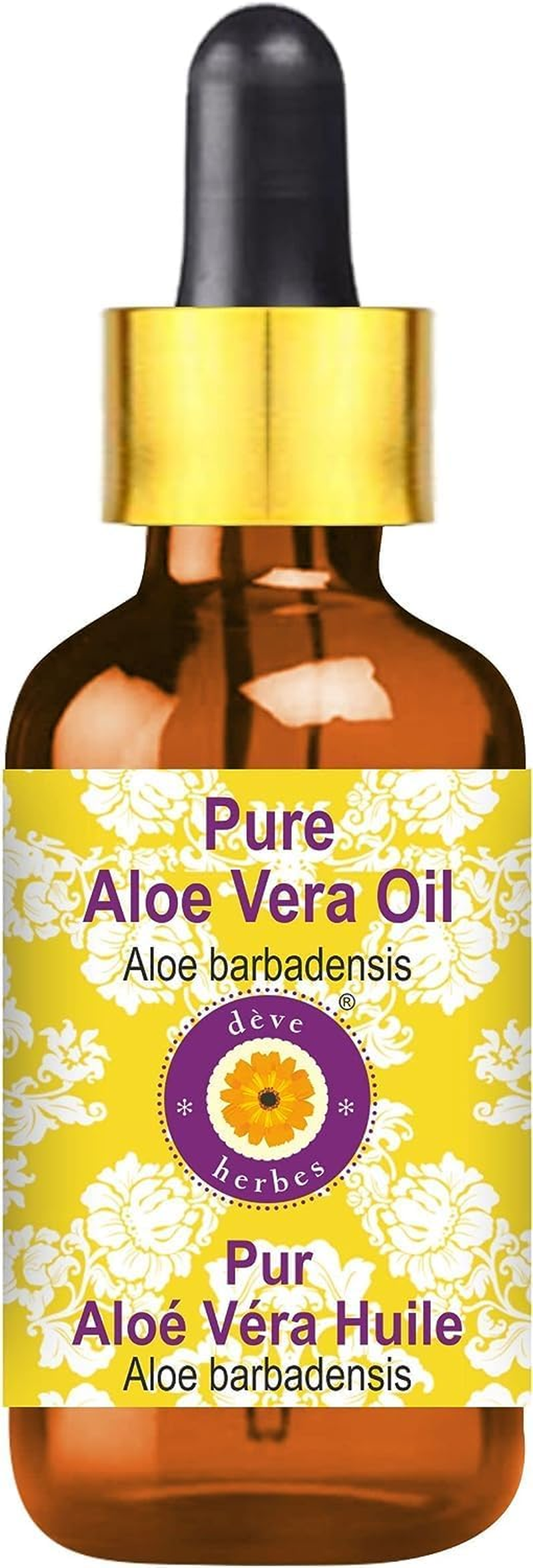 Deve Herbes Pure Aloe Vera Oil (Aloe Barbadensis) with Glass Dropper 30Ml (1 Oz) image number 4