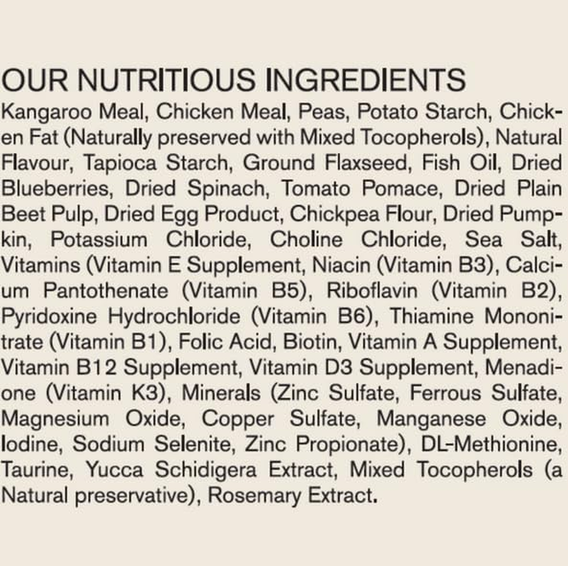 Vetalogica Naturals Premium Quality Grain Free Kangaroo Adult Dry Dog Food 13 Kg image number 5