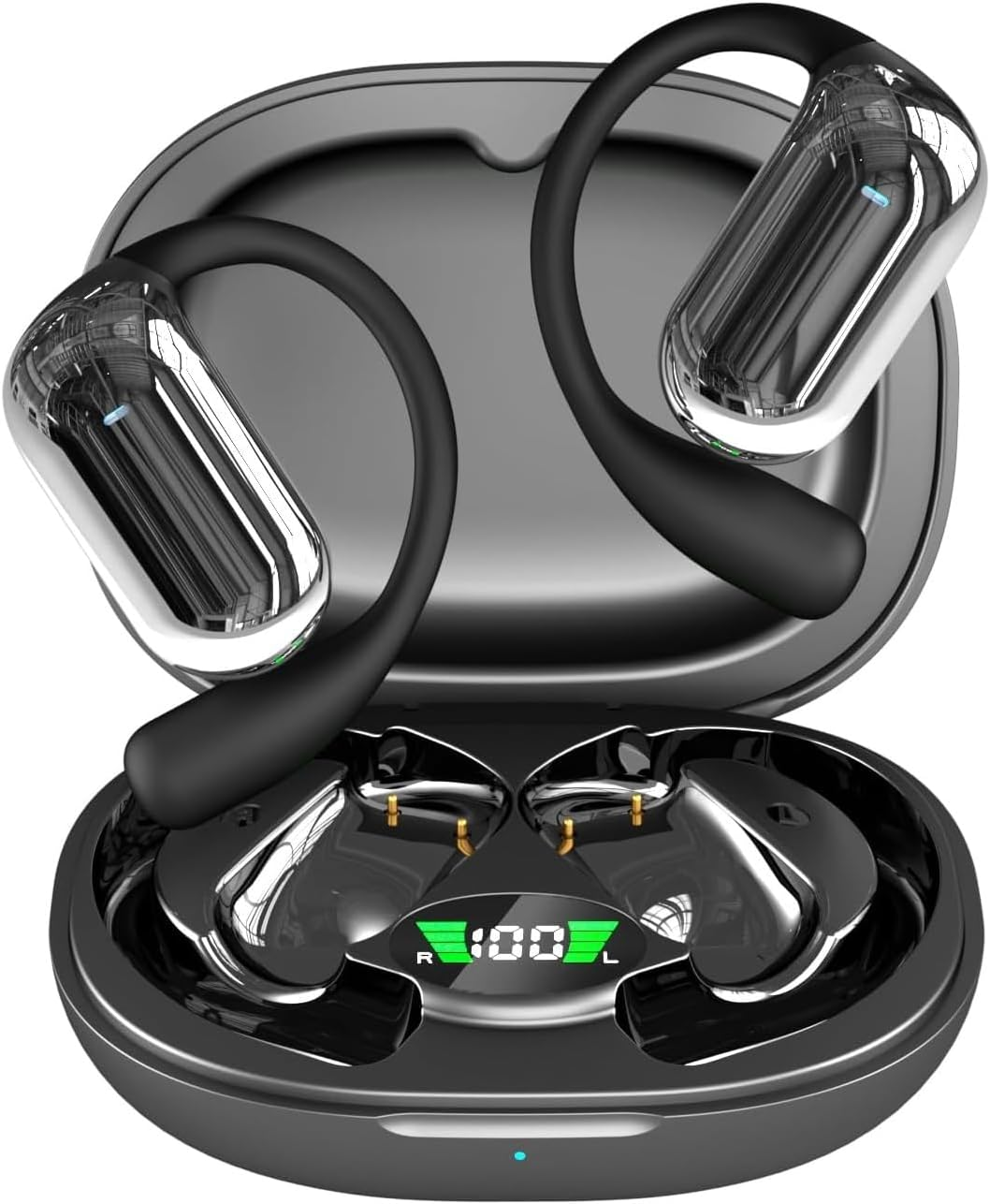 ND NEXT DESTINATION Wireless Bluetooth Headphones V5.4 Bone Conduction Headphones Open Ear (Beige)