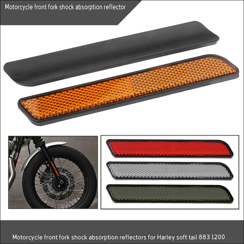 Generic Motorcycle Leg Reflectors Set, Yellow - Silver image number 4