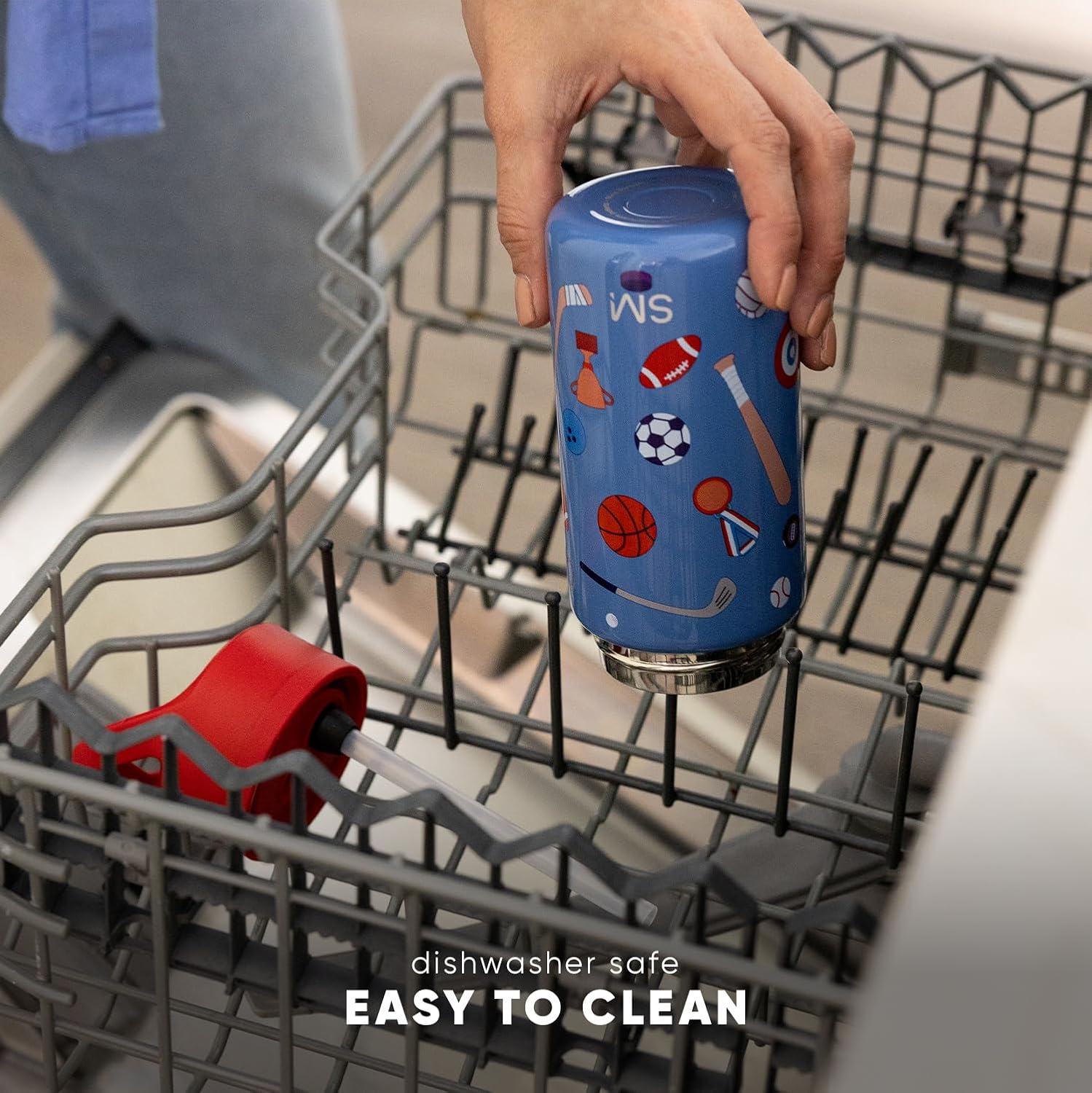 Simple Modern Kids Water Bottle with Straw Lid | Insulated Stainless Steel Reusable Tumbler for Toddlers, Girls | Summit Collection | 18Oz, Unicorn Rainbows image number 6