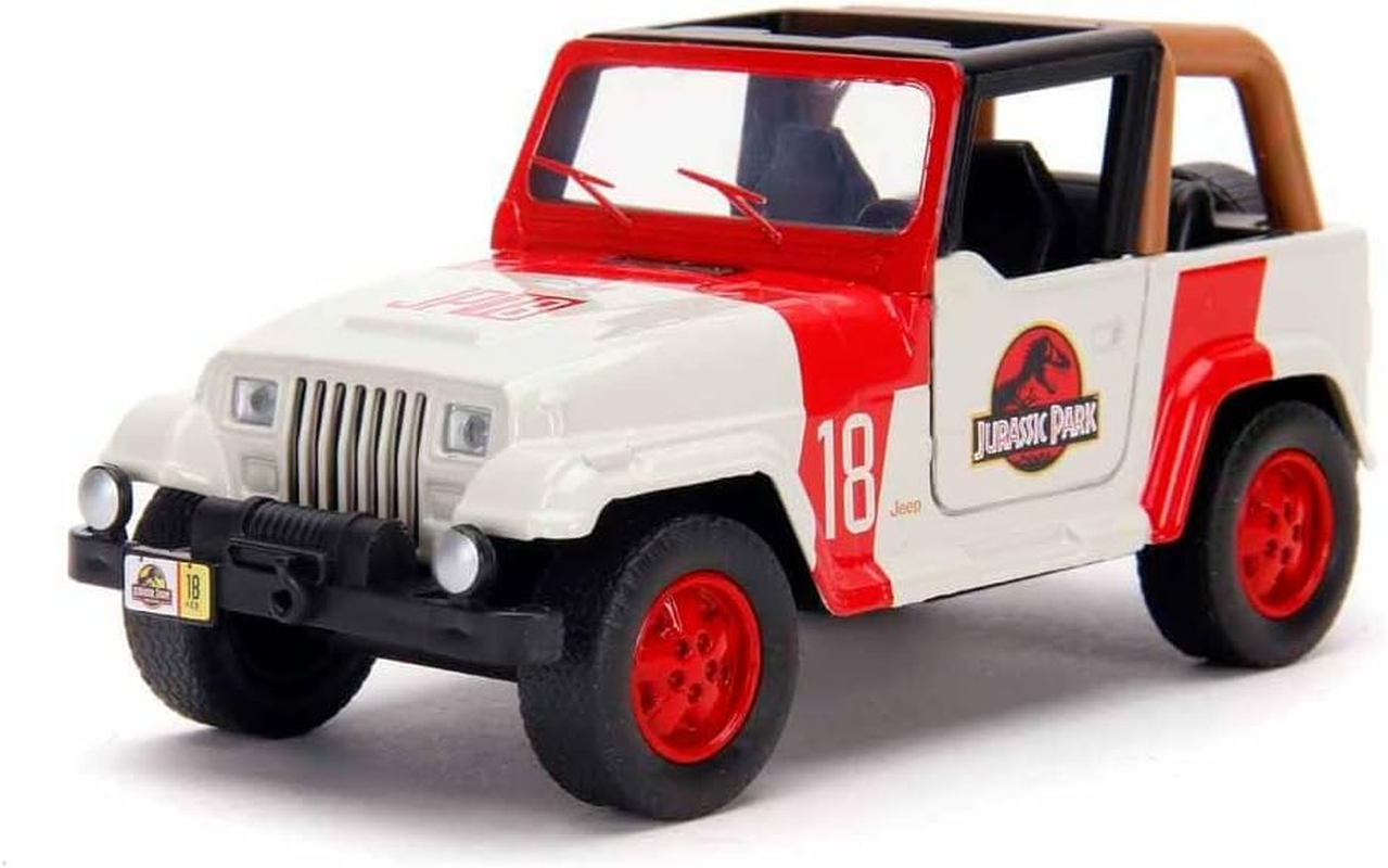 Jada Toys Jurassic World 1:32 Jeep Wrangler Die-Cast Car, Toys for Kids and Adults image number 1